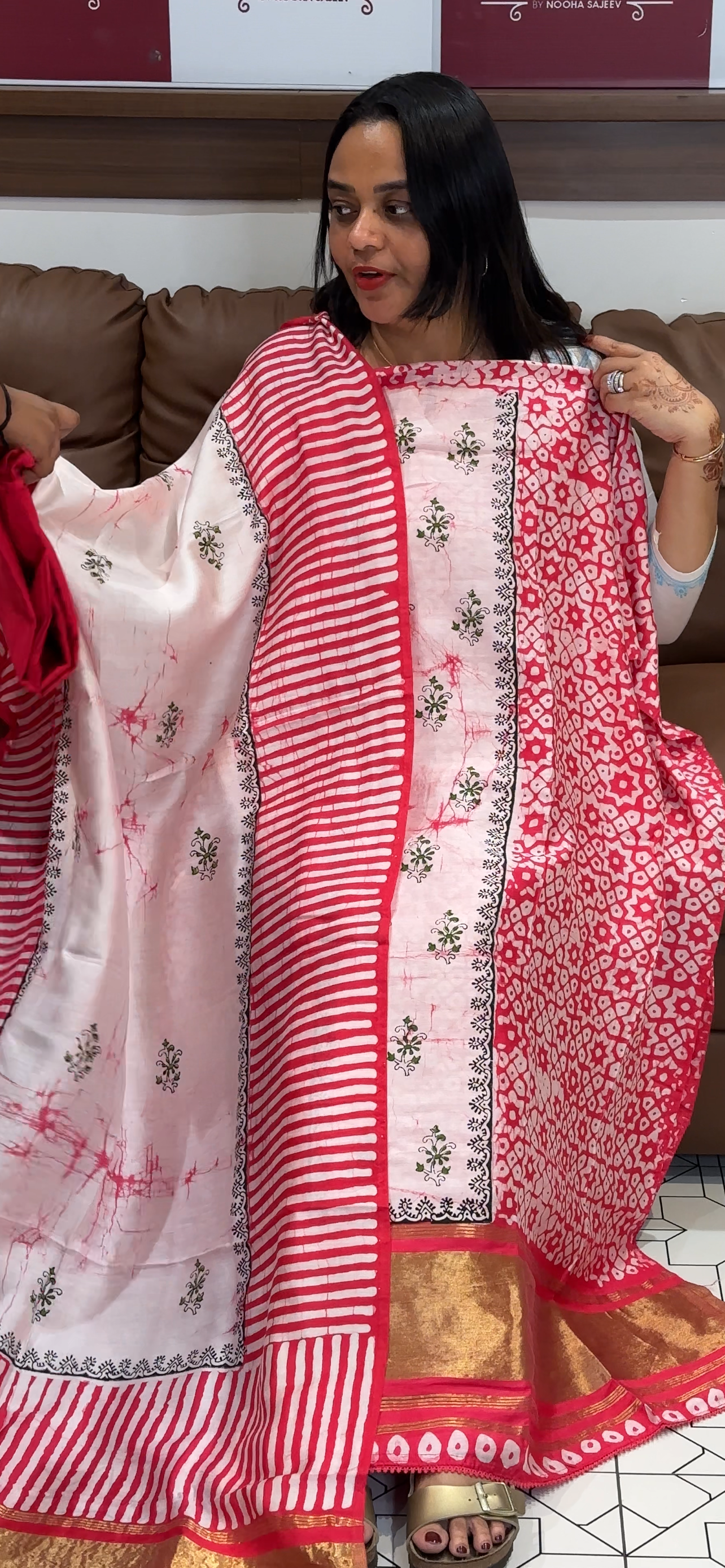 BATIK PRINTED UNSTITCHED SALWAR SUITS - IHA 31535