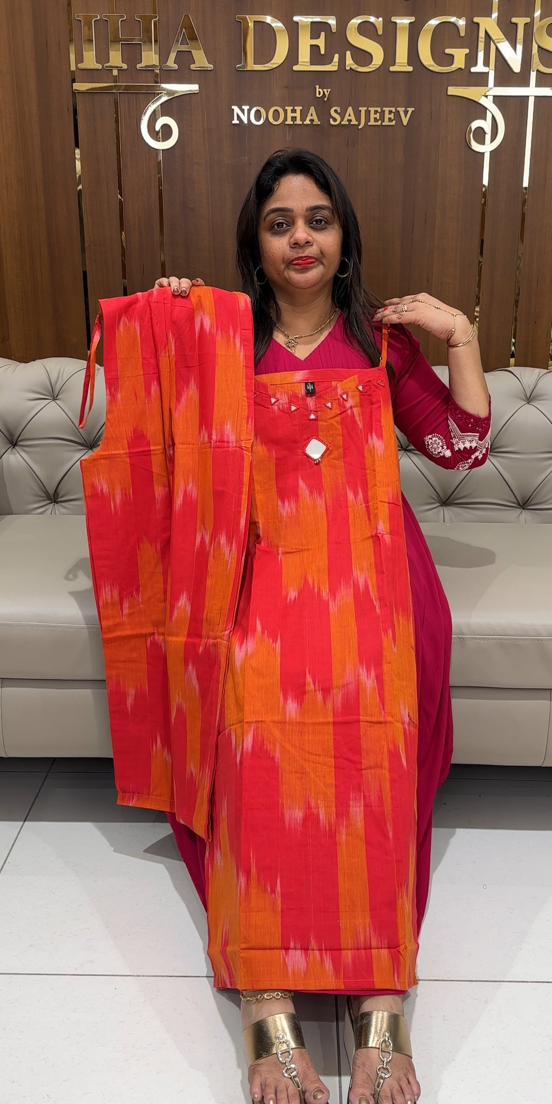 IKAT PRINTED CO-ORDS SETS - IHA 24135