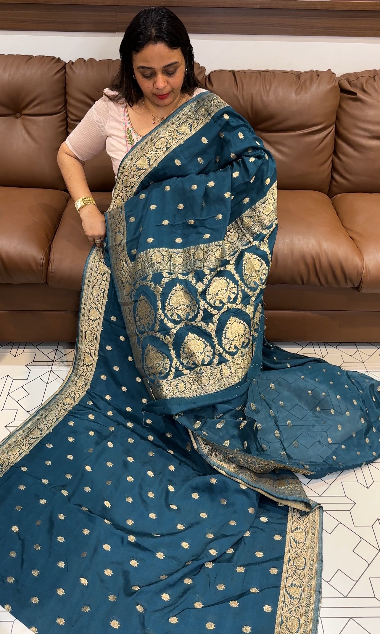 PLATINUM CHIFFON SAREES - IHA 23314