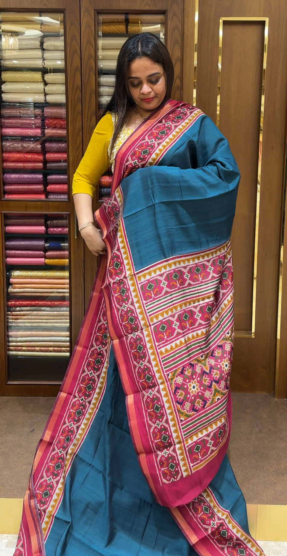 MAHESWARI SILK SAREES - IHA 23483
