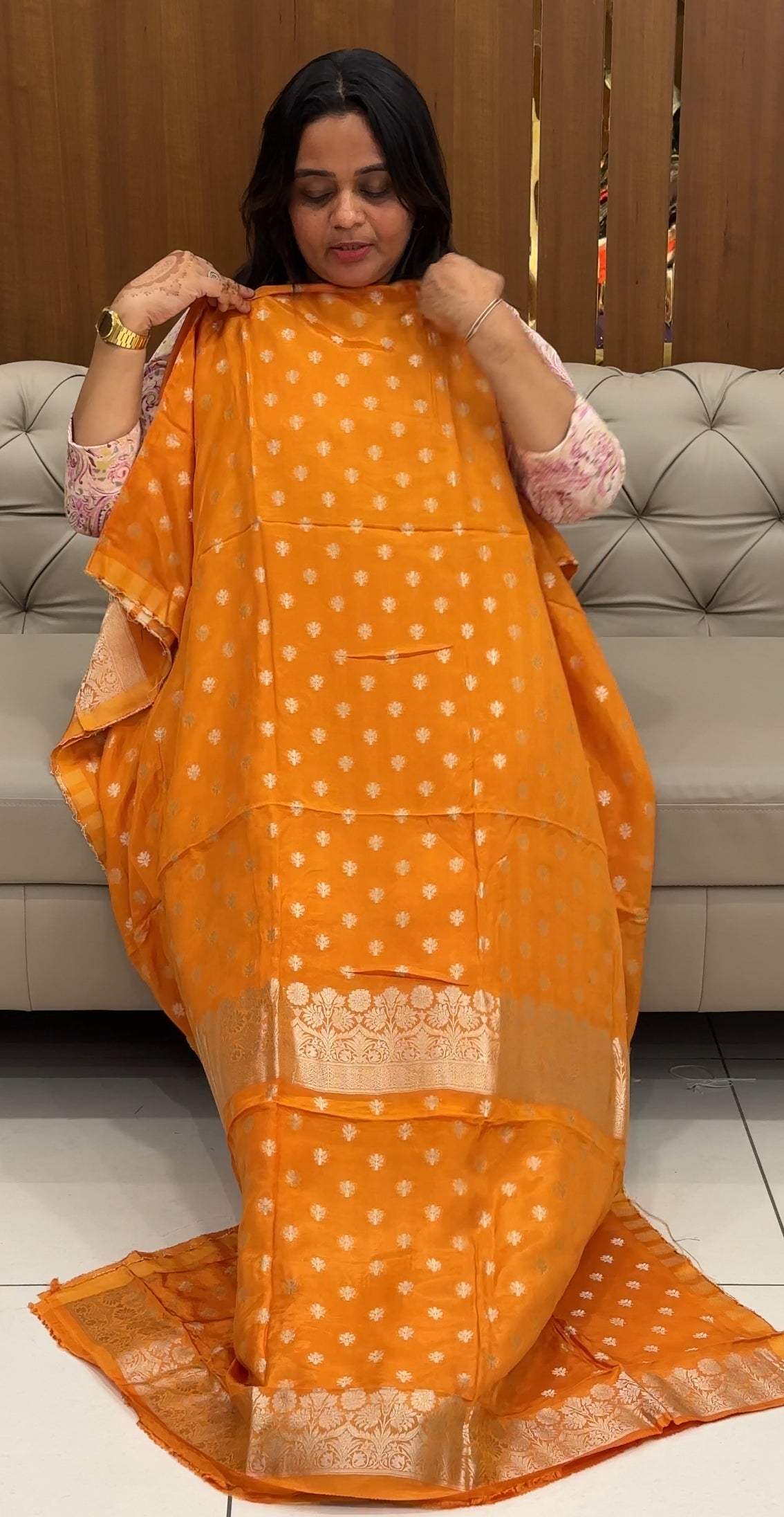 SILK BANARASI UNSTITCHED SALWAR SUITS - IHA 27504