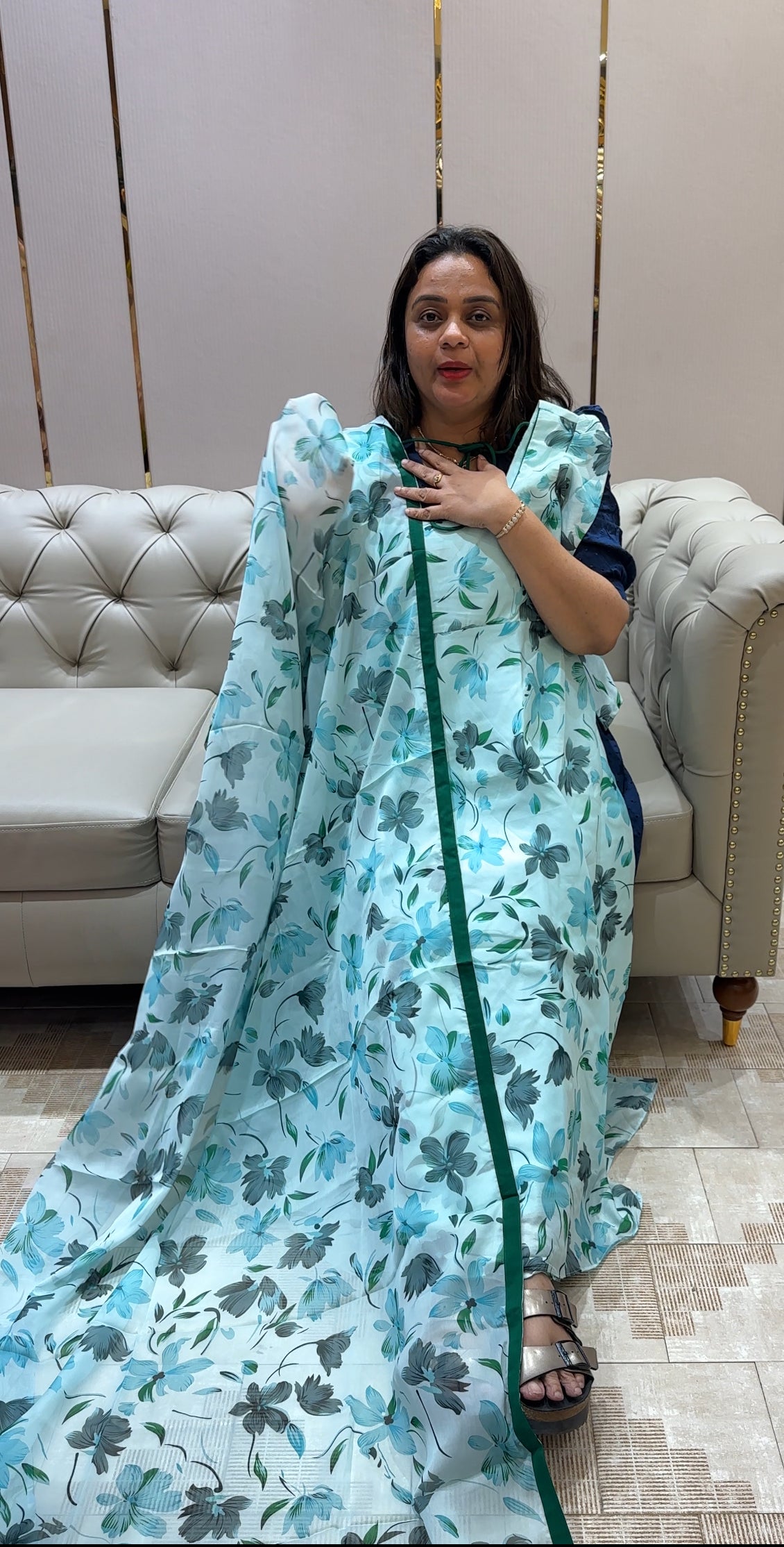 FLORAL PRINTED TOPS AND DUPATTA - IHA 22946