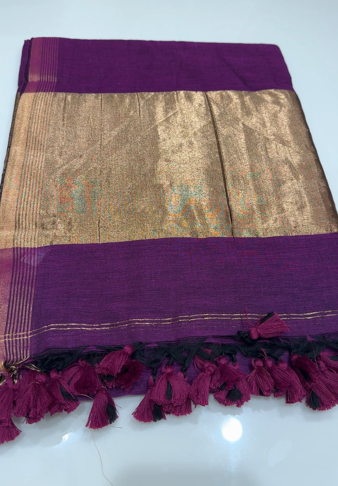 KHADDI COTTON SAREE - IHA 22153