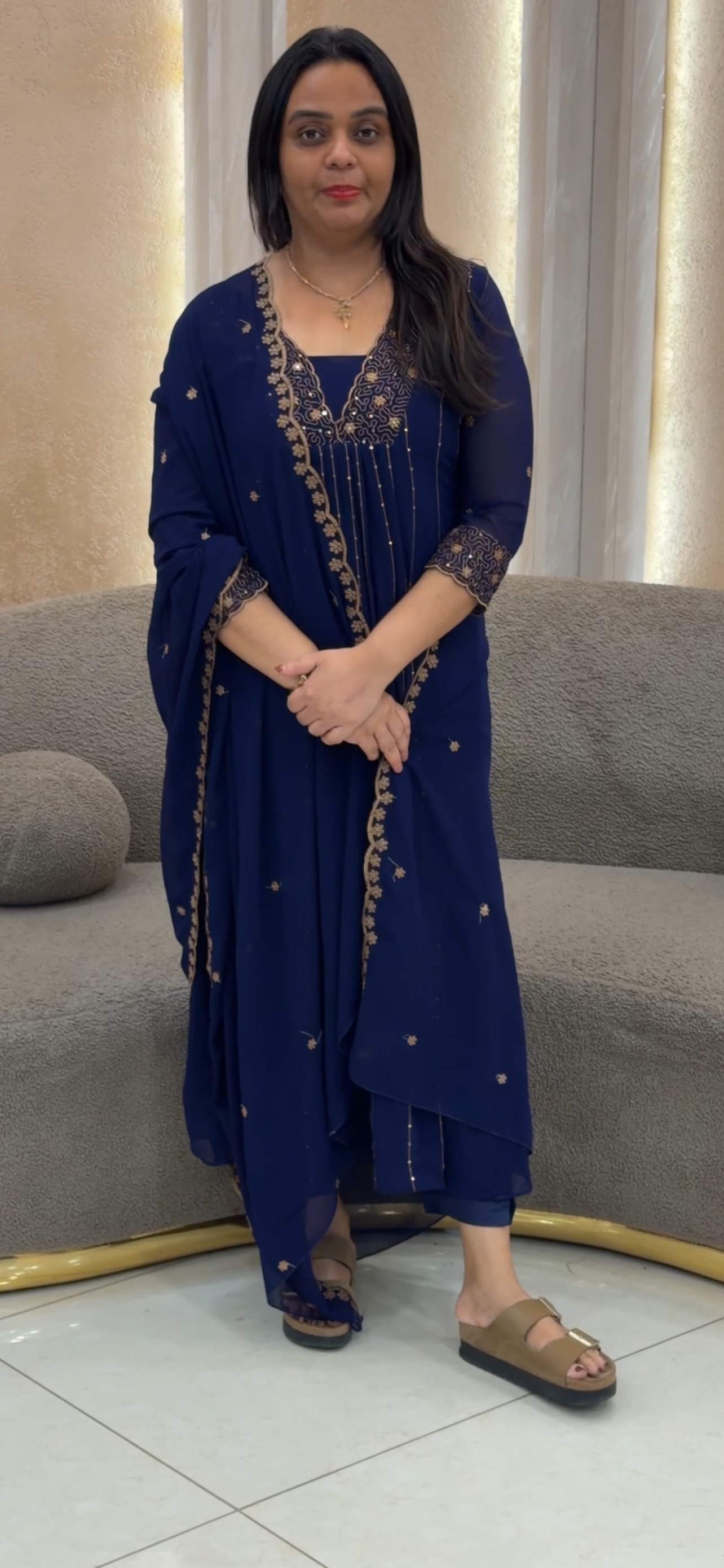 FORWARD PARTY WEAR TOP,BOTTOM AND DUPATTA - IHA 35122