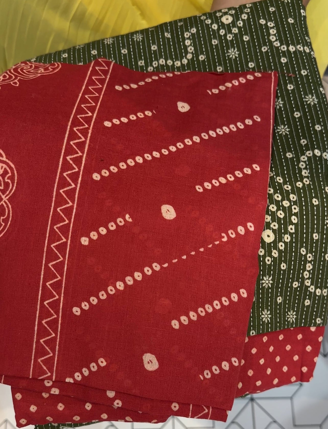COTTON UNSTITCHED SALWAR SUITS - IHA 24173