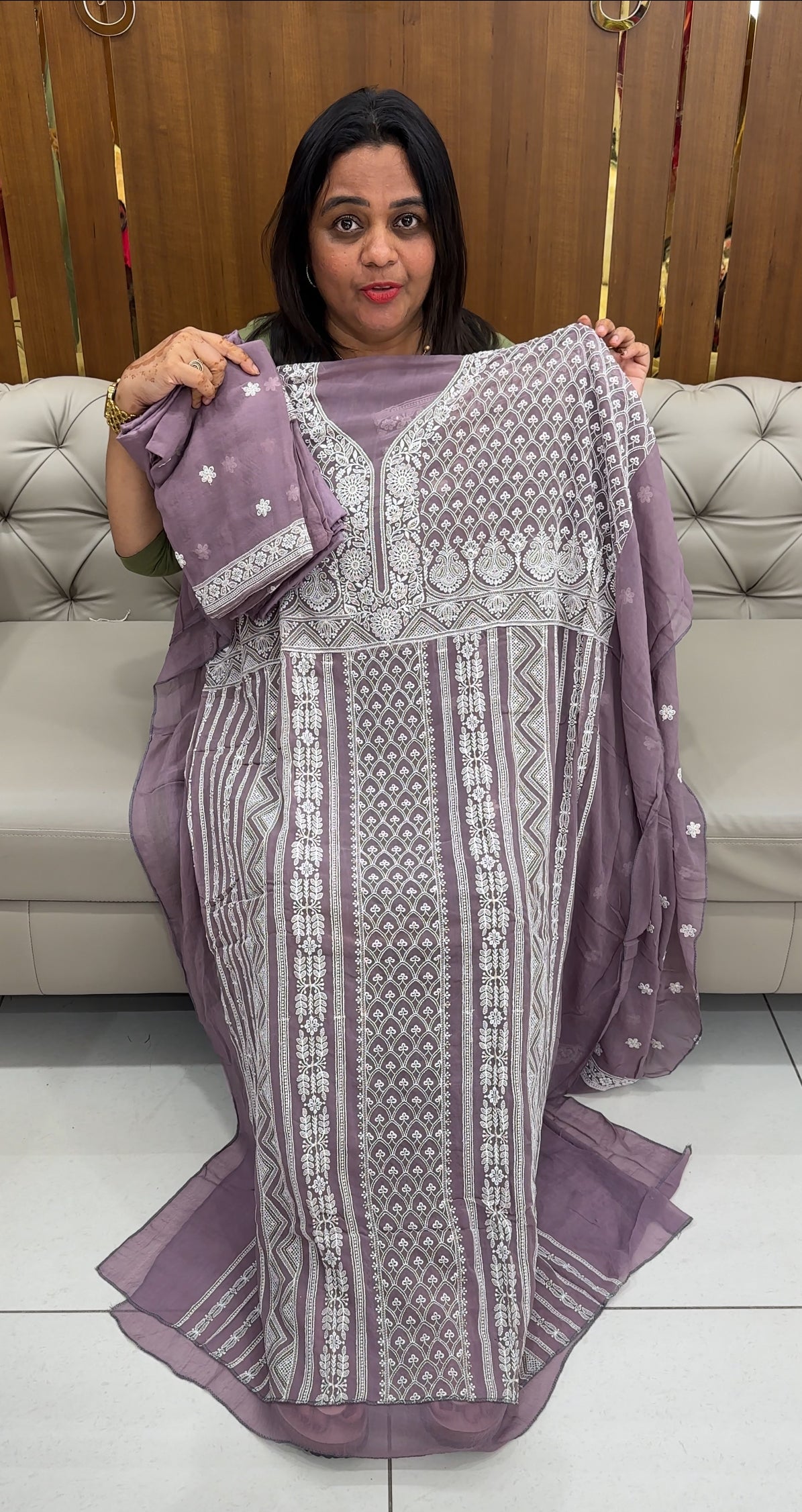 VISCOSE GEORGETTE UNSTITCHED SALWAR SUITS - IHA 27570