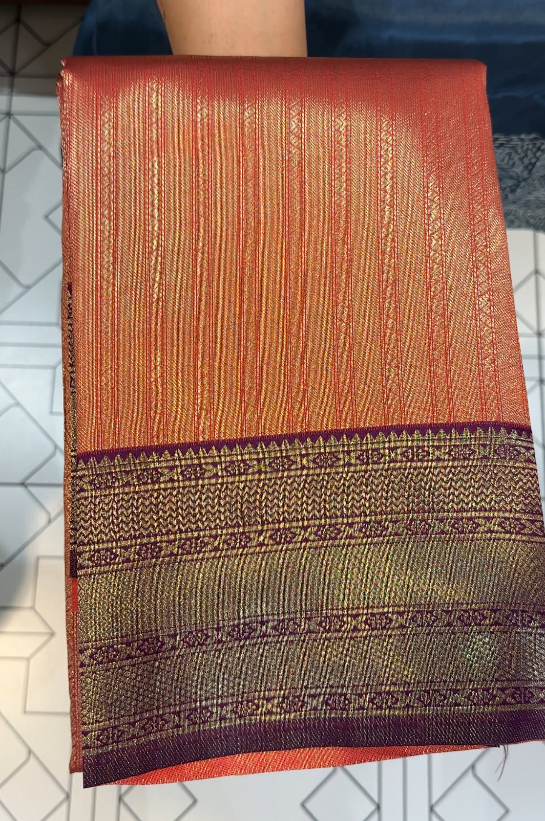 SEMI BROCADE SILK SAREES - IHA 23987