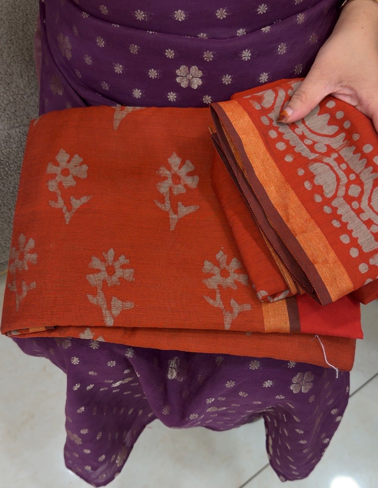 BATIK PRINTED UNSTITCHED SALWAR SUITS - IHA 32858