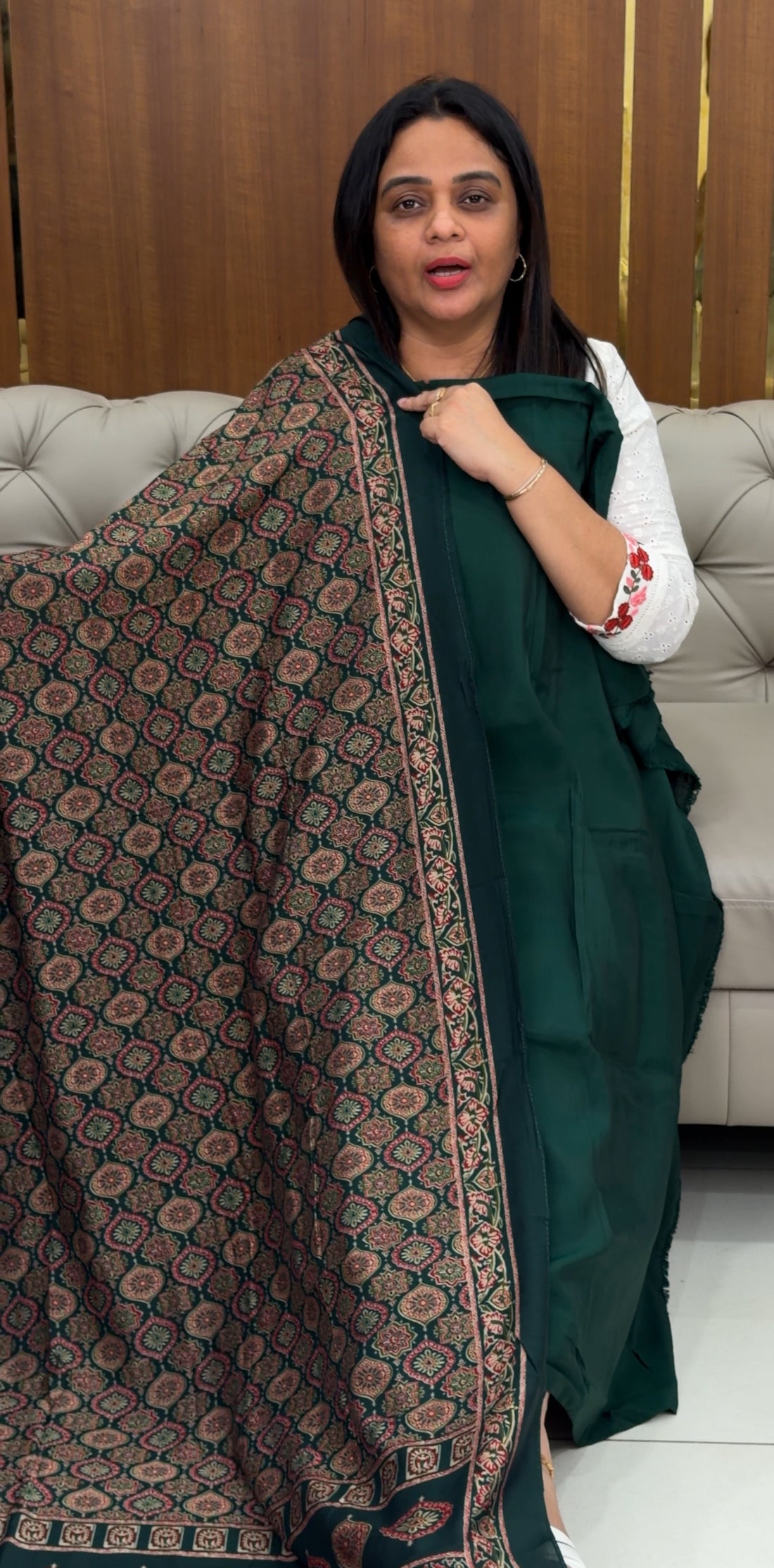 MUL CHANDERI UNSTITCHED SALWAR SUITS - IHA 29357