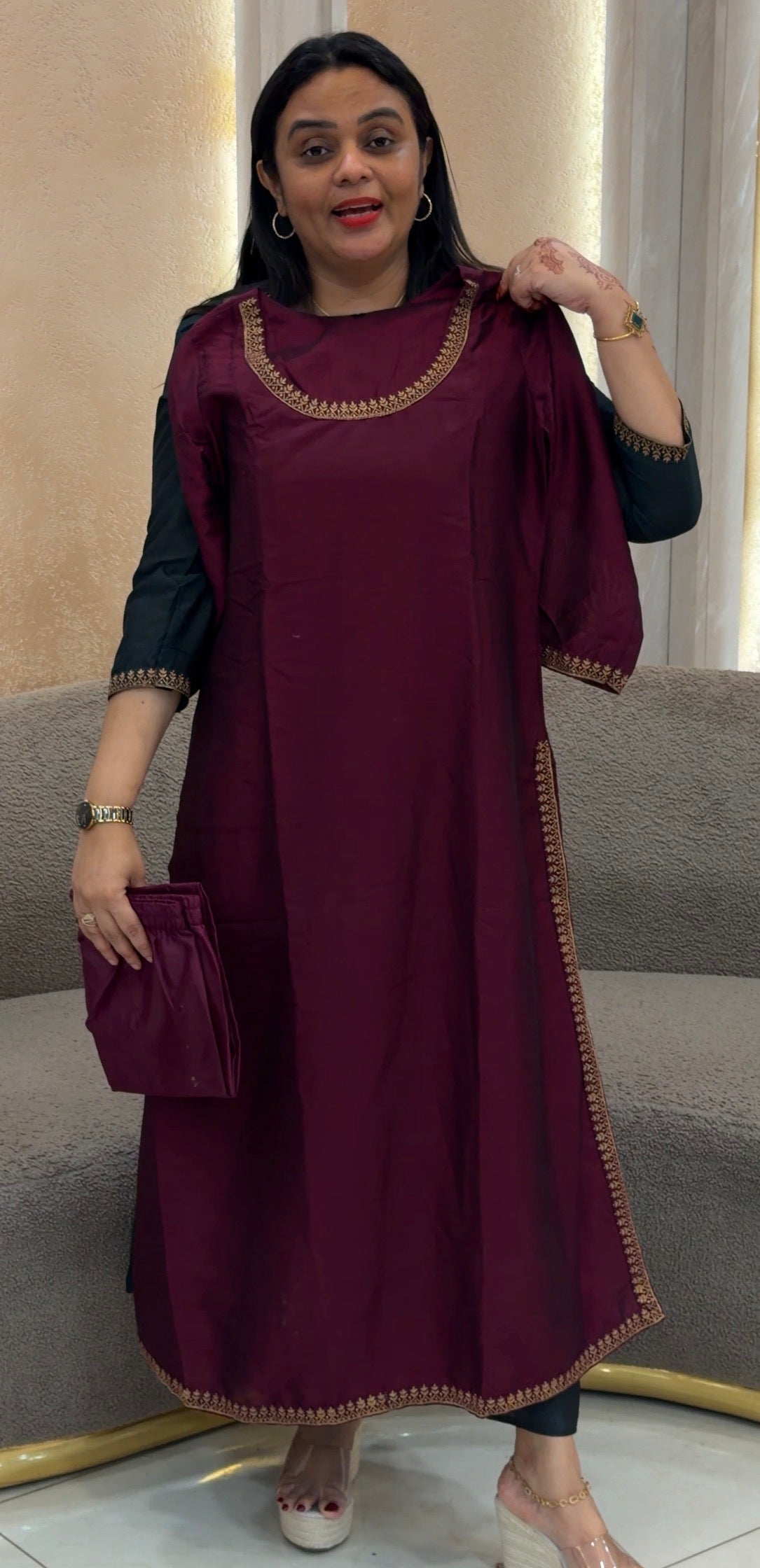 SILK CO-ORD SETS - IHA 33027