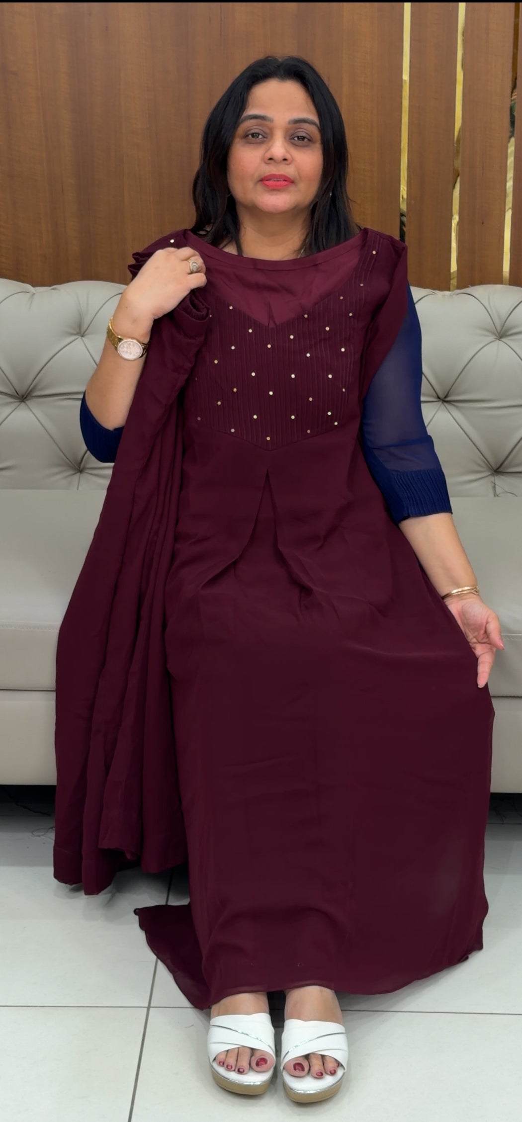 IHA'S IN-HOUSE PARTY WEAR ALINE CO-ORDS SETS - IHA 29307