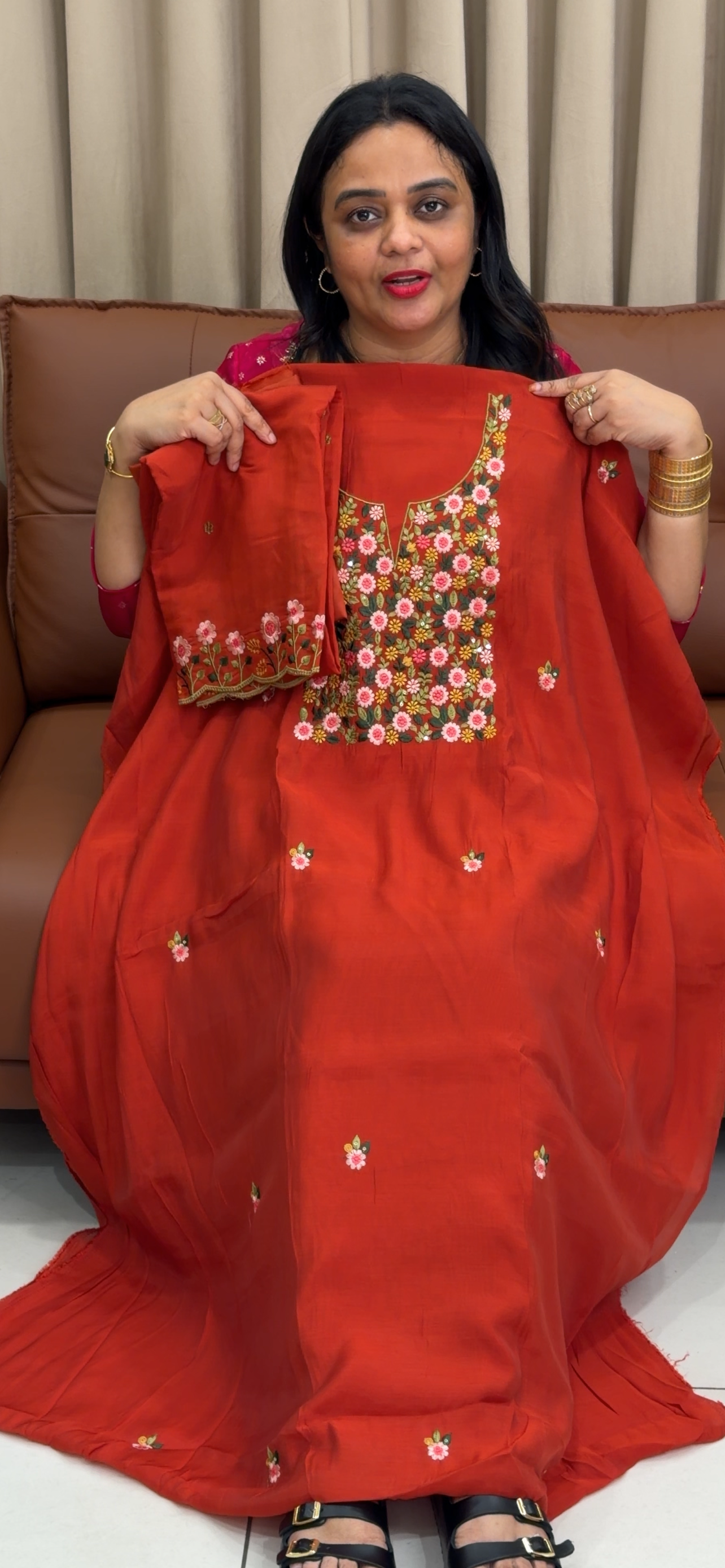 SOFT MUL UNSTITCHED SALWAR SUITS - IHA 34038