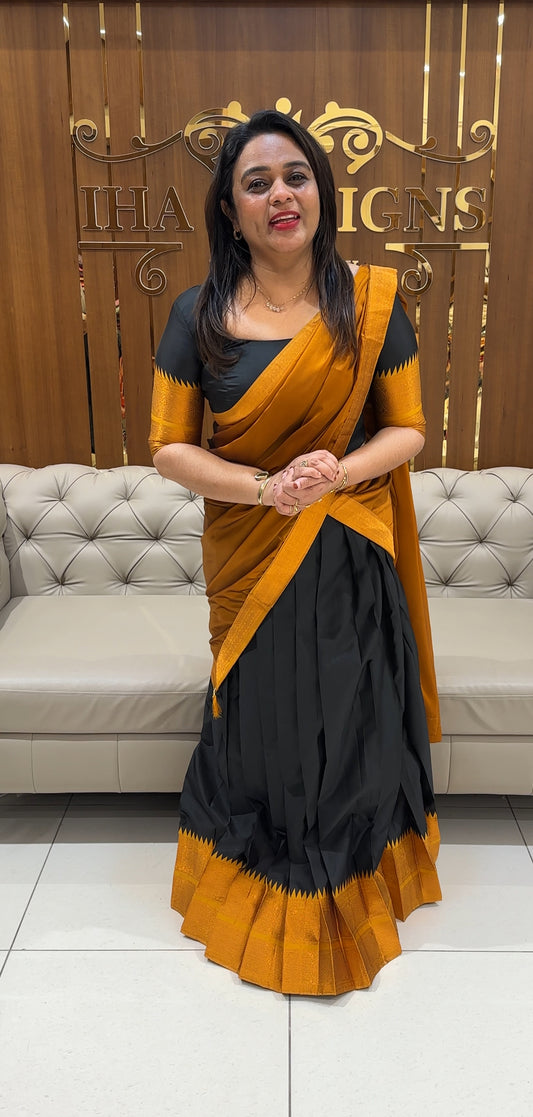 SEMI STITCHED DAVANI SETS - IHA 26945