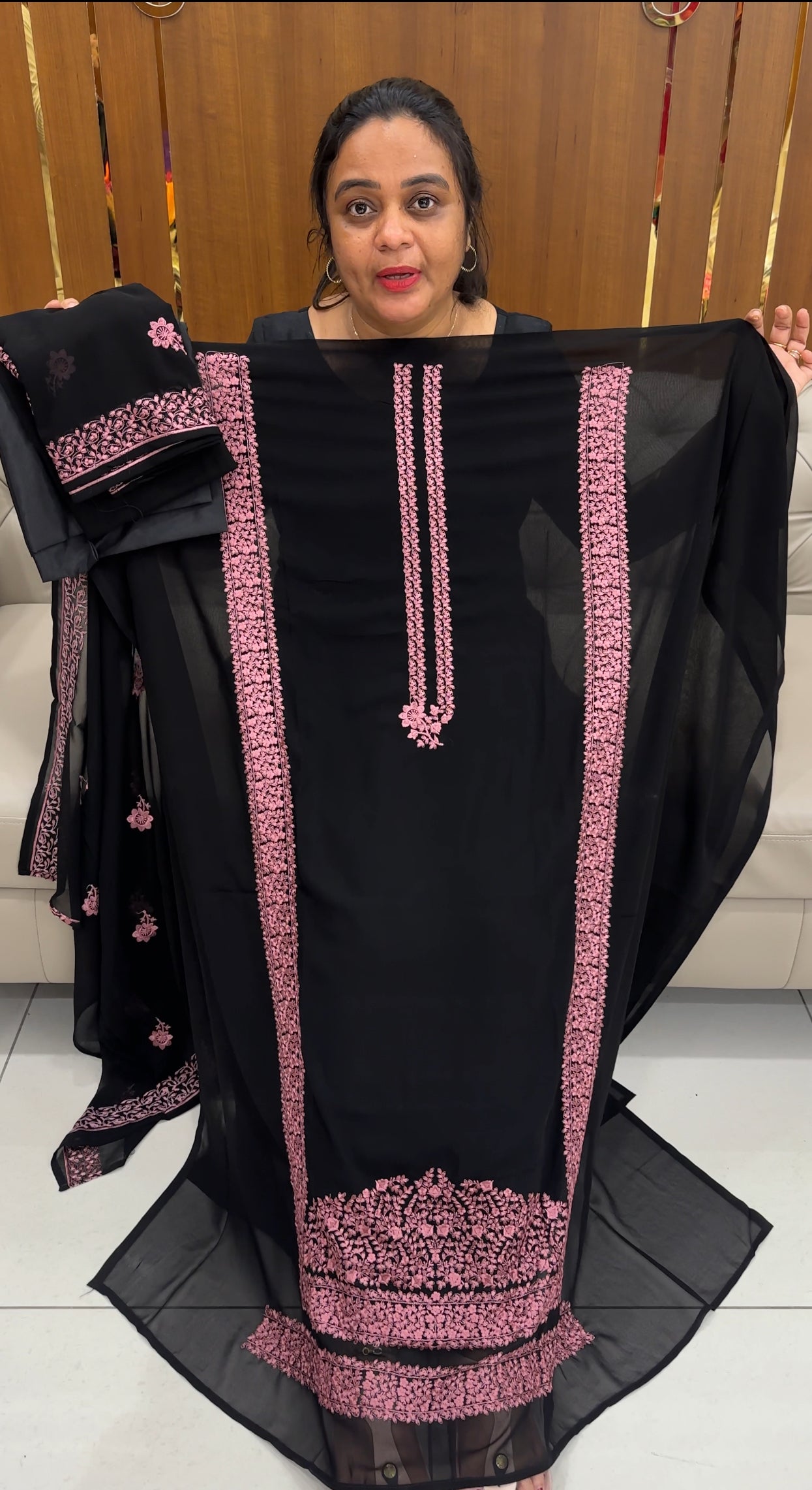 GEORGETTE UNSTITCHED SALWAR SUITS - IHA 26740