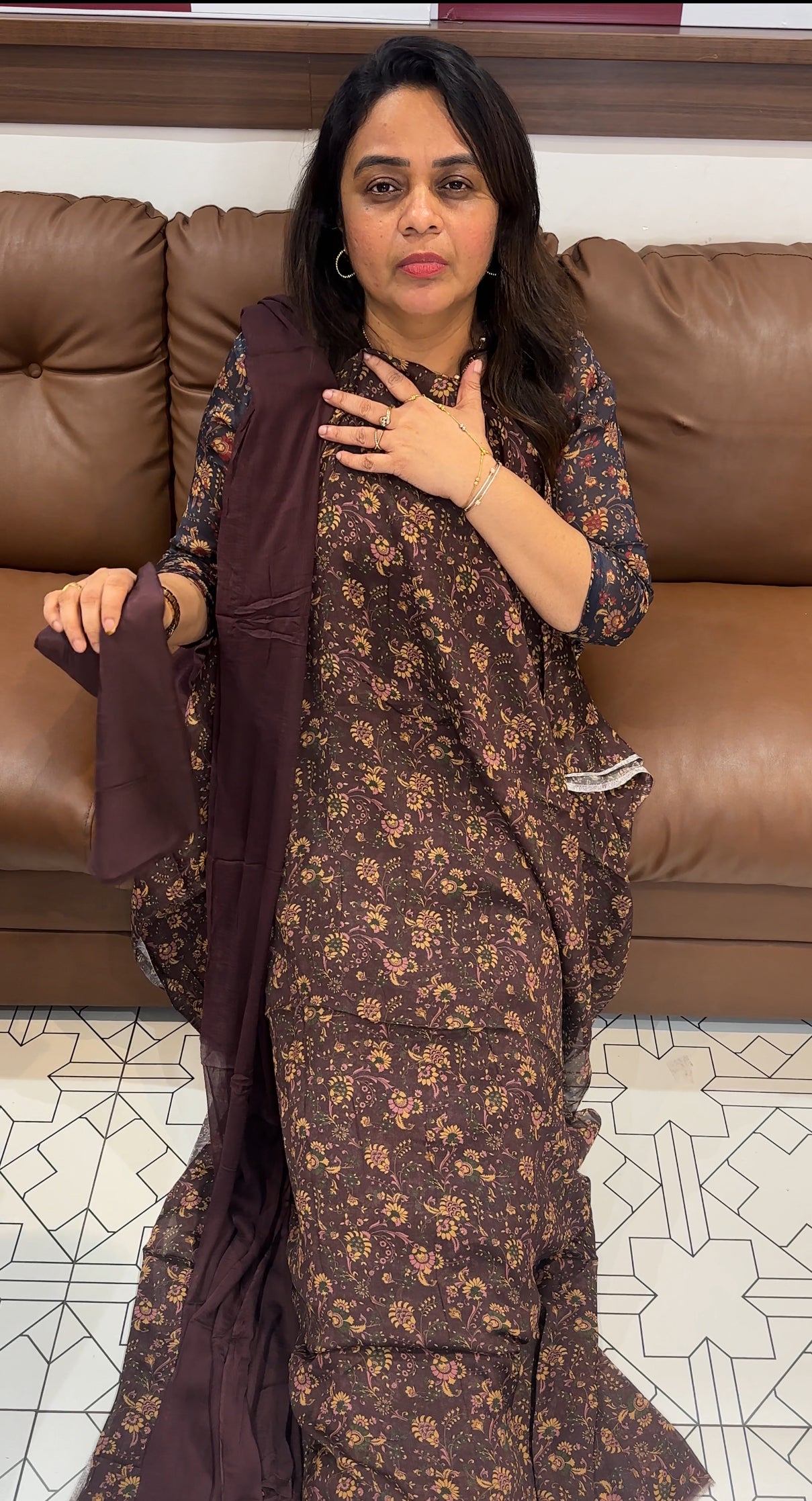 PRINTED UNSTITCHED UNSTITCHED SALWAR SUITS - IHA 26475