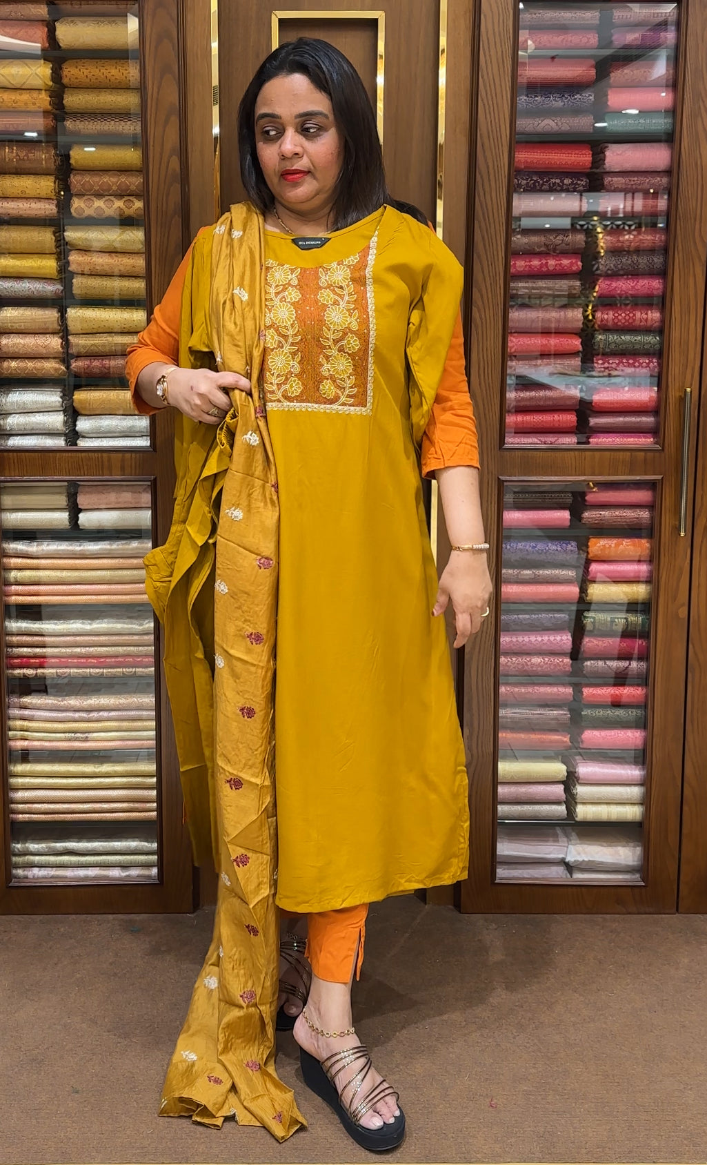 READY TO WEAR TOP, BOTTOM AND DUPATTA - IHA 24046