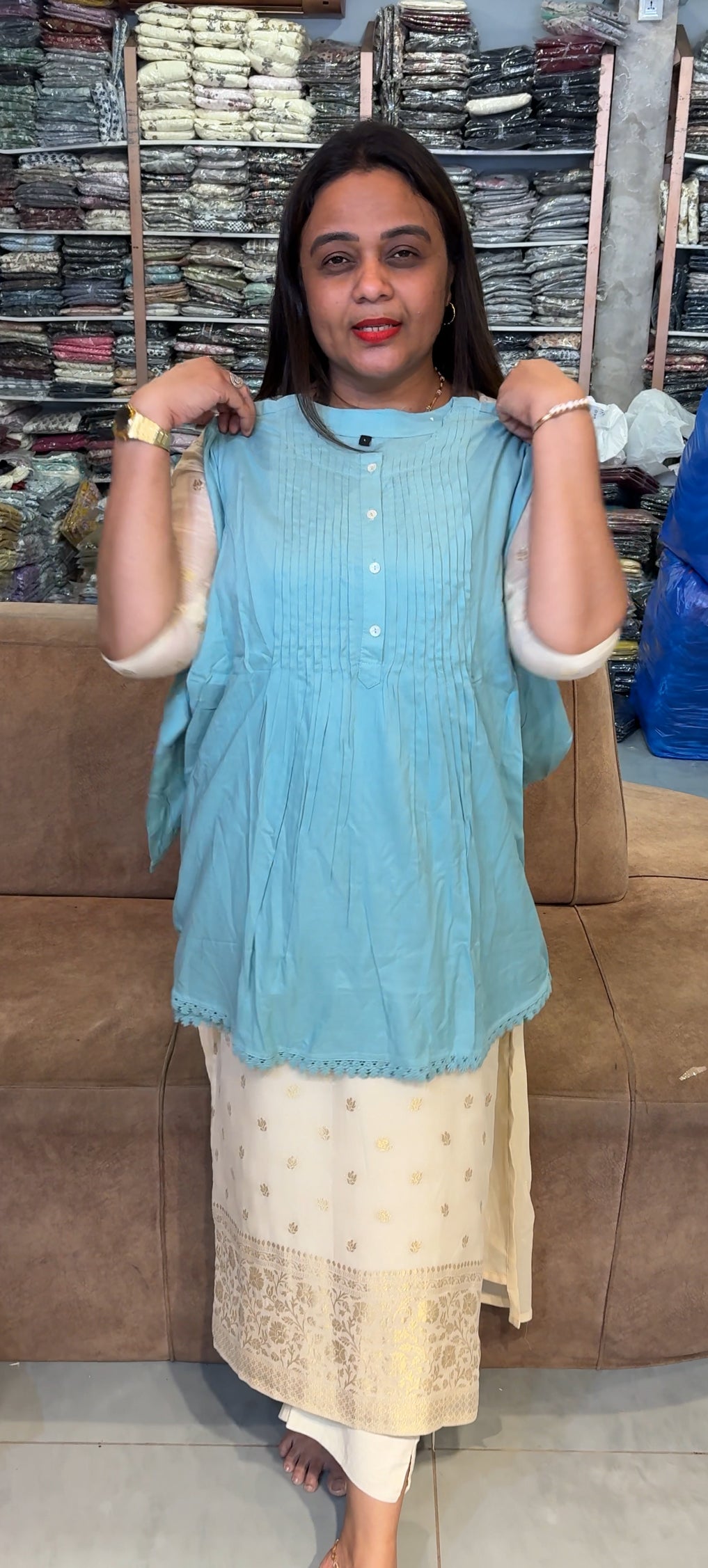 COTTON SHORT TOPS - IHA 24056