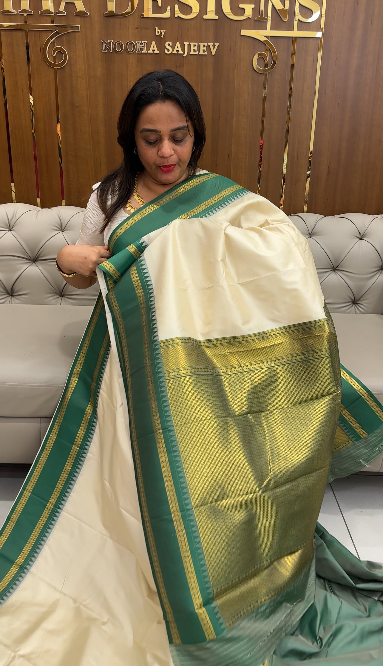 SEMI KANCHIPURAM SAREES - IHA 25578