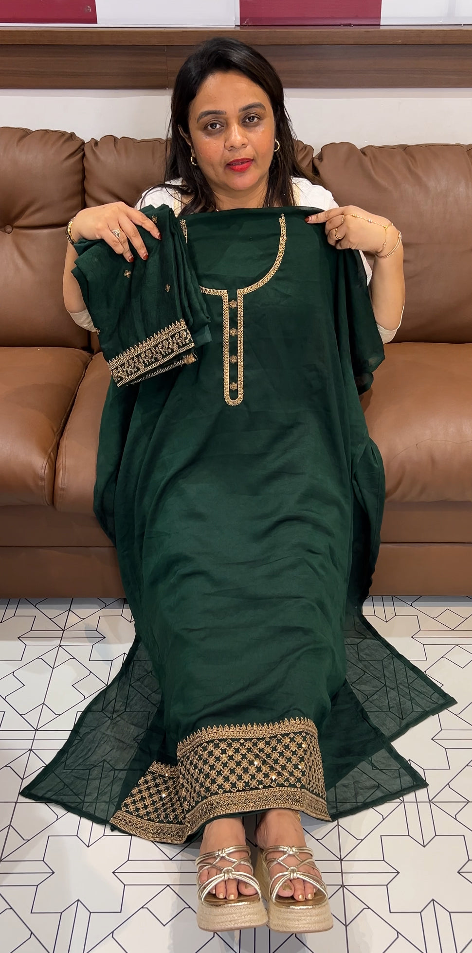 SEMI RAW SILK UNSTITCHED SALWAR SUITS - IHA 25150