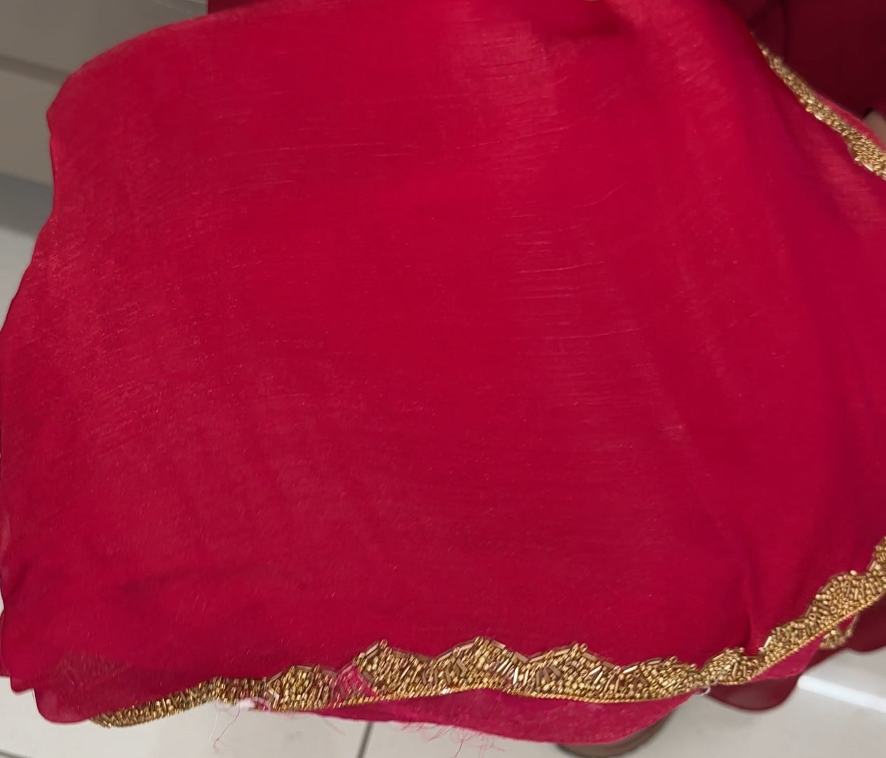ORGANZA HAND WORKED SAREES - IHA 27641
