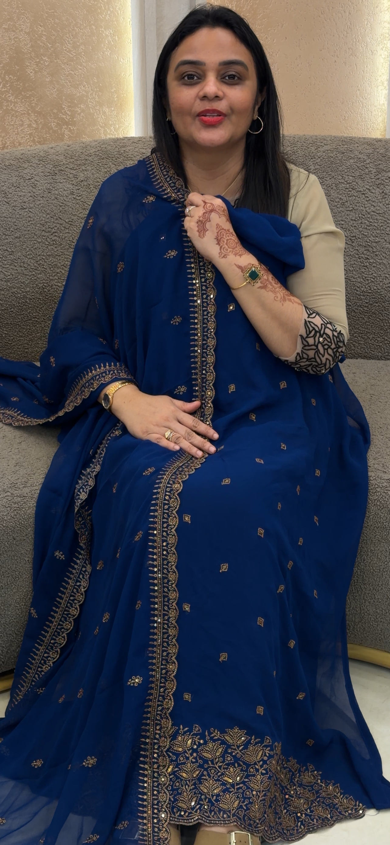 FAUX GEORGETTE UNSTITCHED SALWAR SUITS - IHA 33003