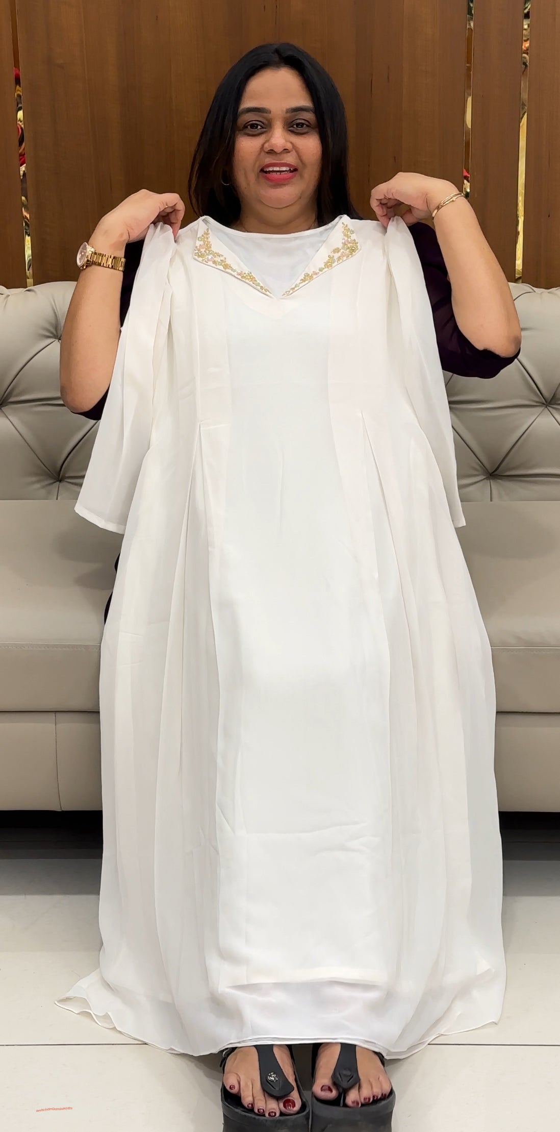 IHA'S IN-HOUSE HAND WORKED ALINE TOPS - IHA 33306