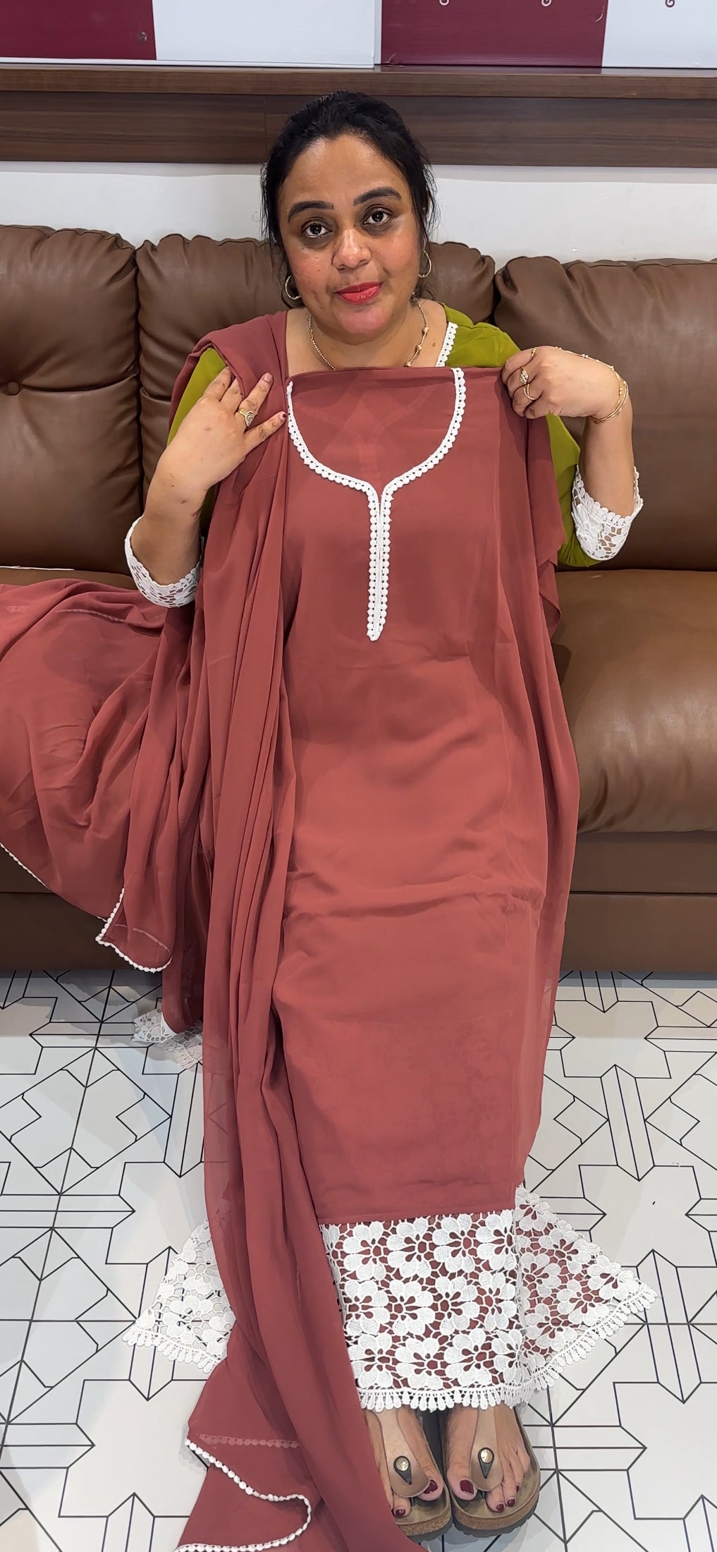 GEORGETTE UNSTITCHED SALWAR SUITS - IHA 27070