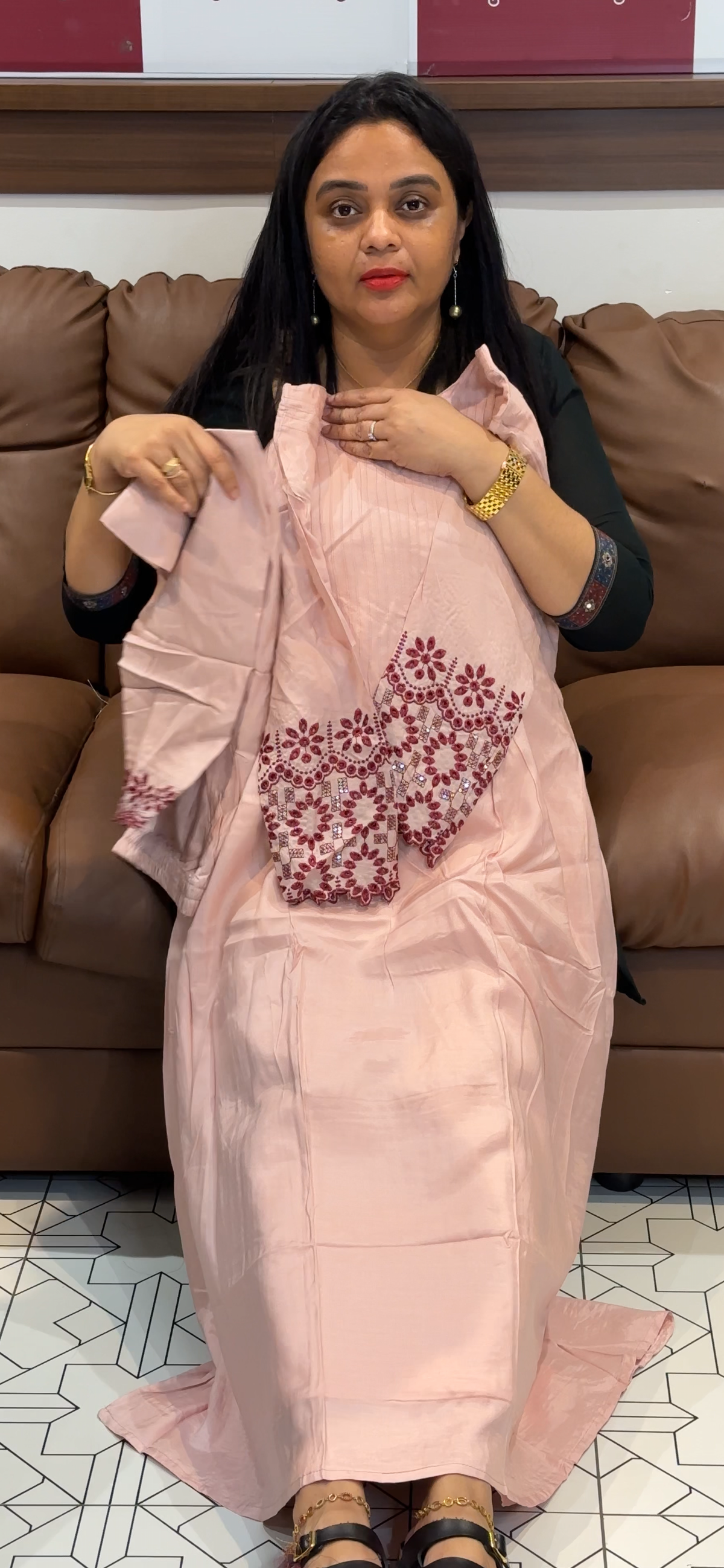 MUSLIN SILK TOP AND BOTTOM - IHA 35569