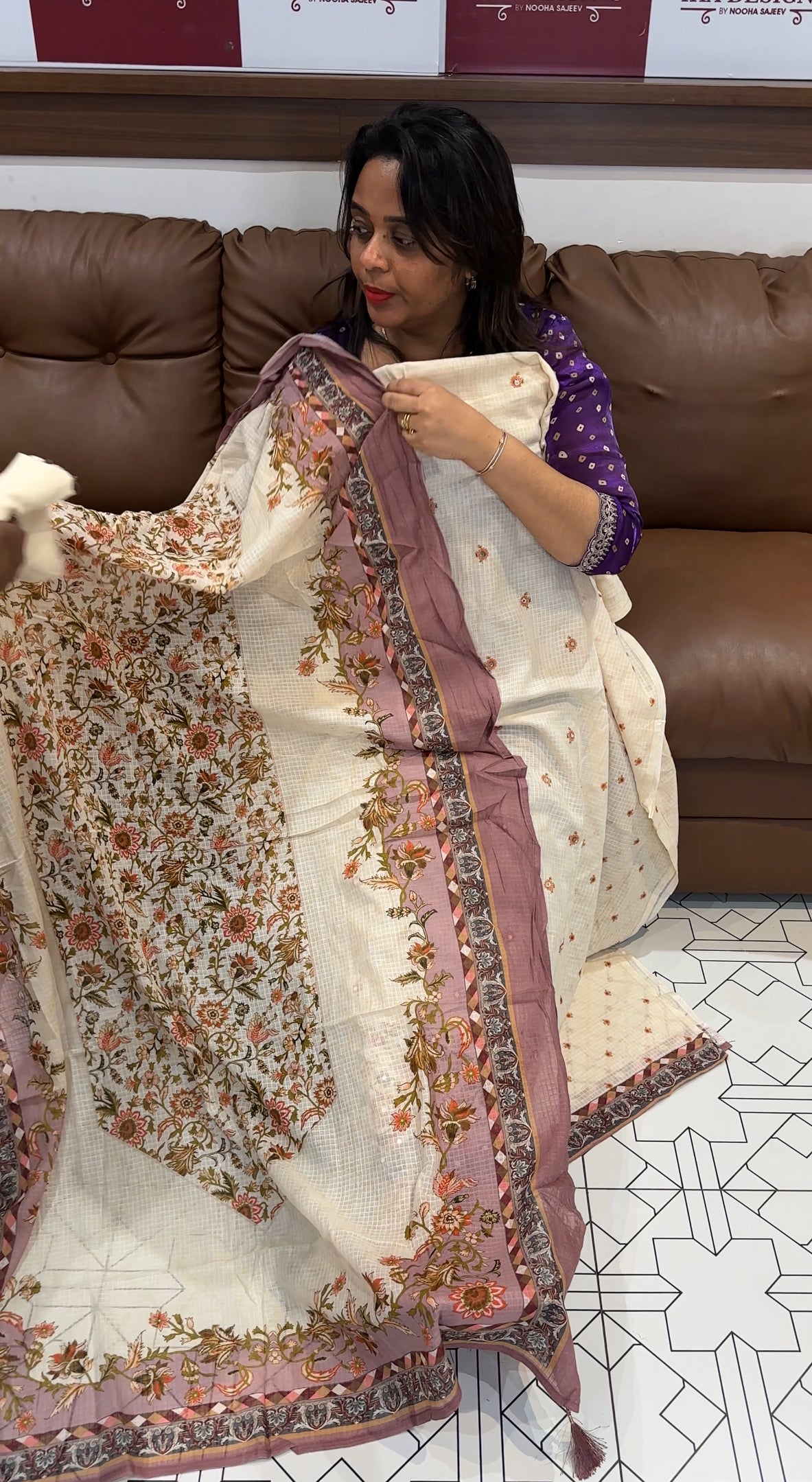 COTTON PRINTED UNSTITCHED SALWAR SUITS - IHA 25446