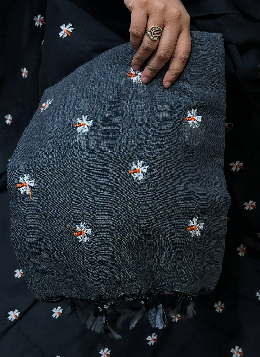 KHADDI COTTON SAREES - IHA 21897