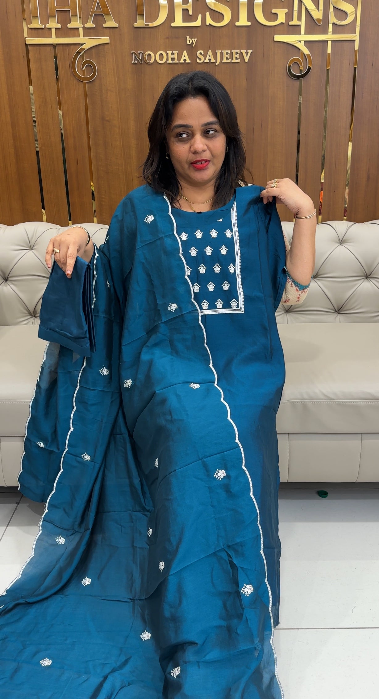 VICHITRA SILK TOP, BOTTOM AND DUPATTA - IHA 25186