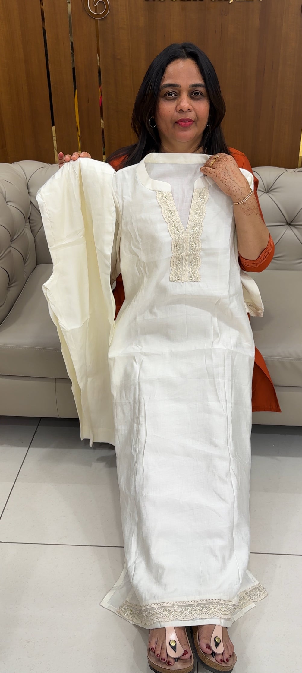 IHA'S IN-HOUSE SEMI SILK TOP AND BOTTOM - IHA 27500