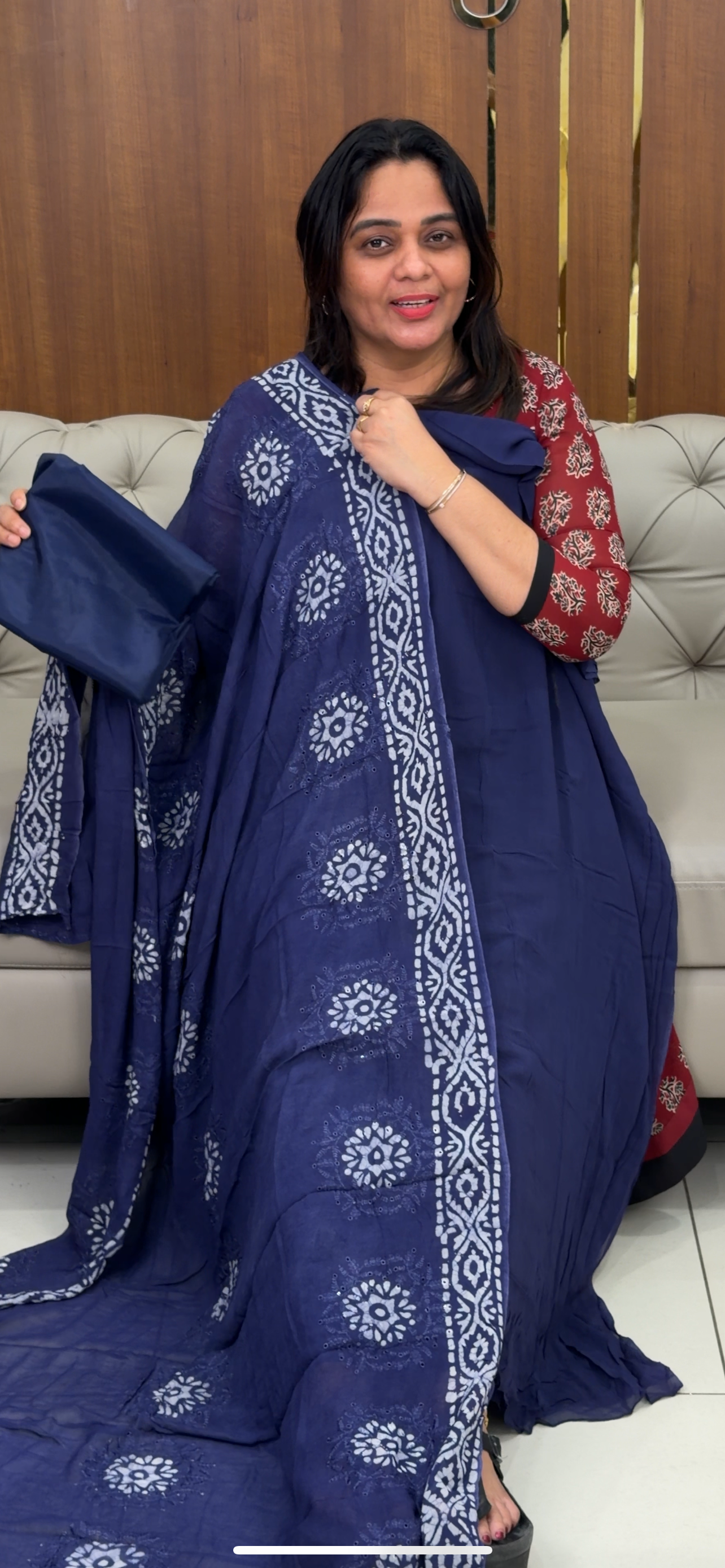 VISCOSE GEORGETTE UNSTITCHED SALWAR SUITS - IHA 29013