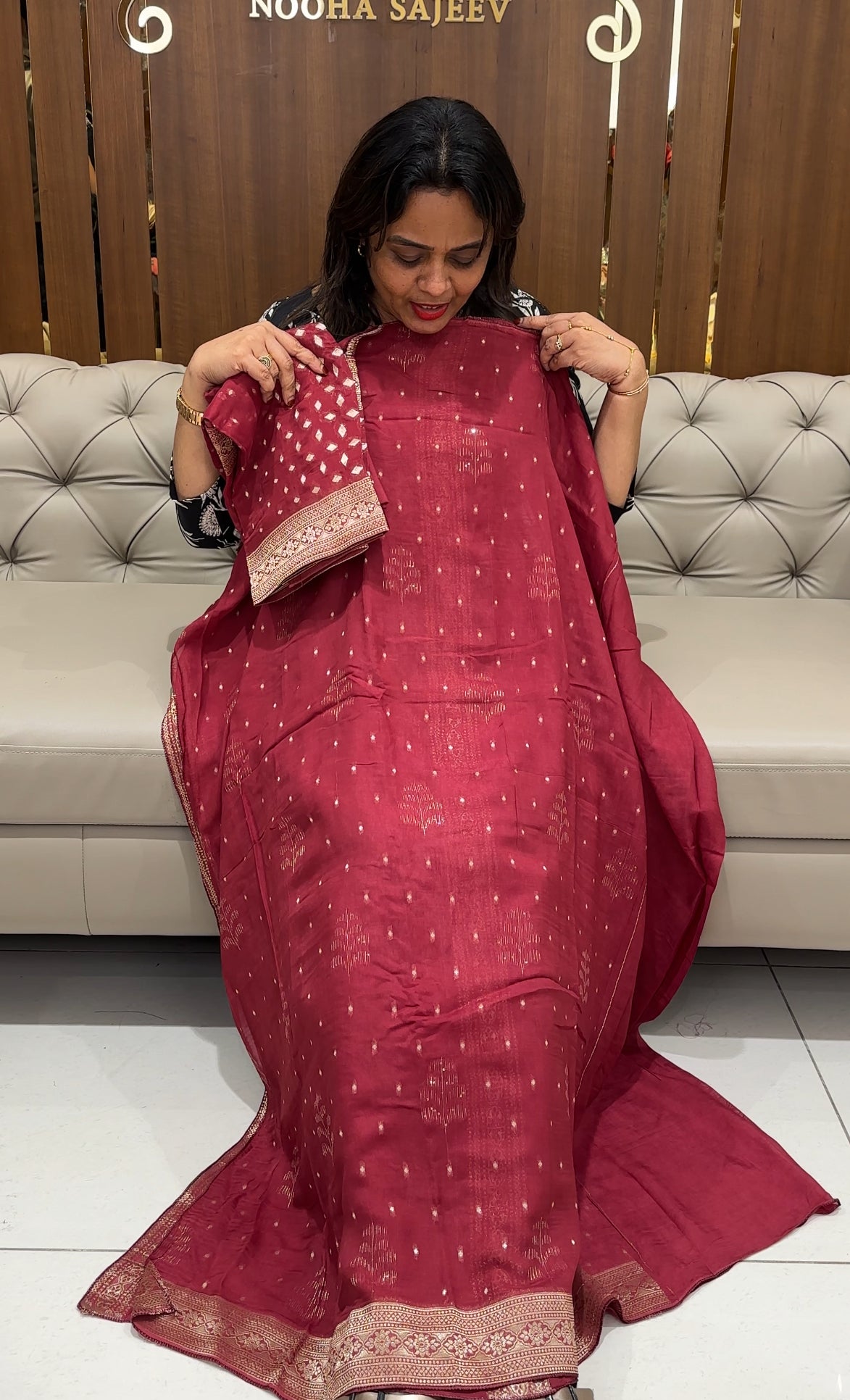 VISCOSE BANARASI UNSTITCHED SALWAR SUITS - IHA 24334