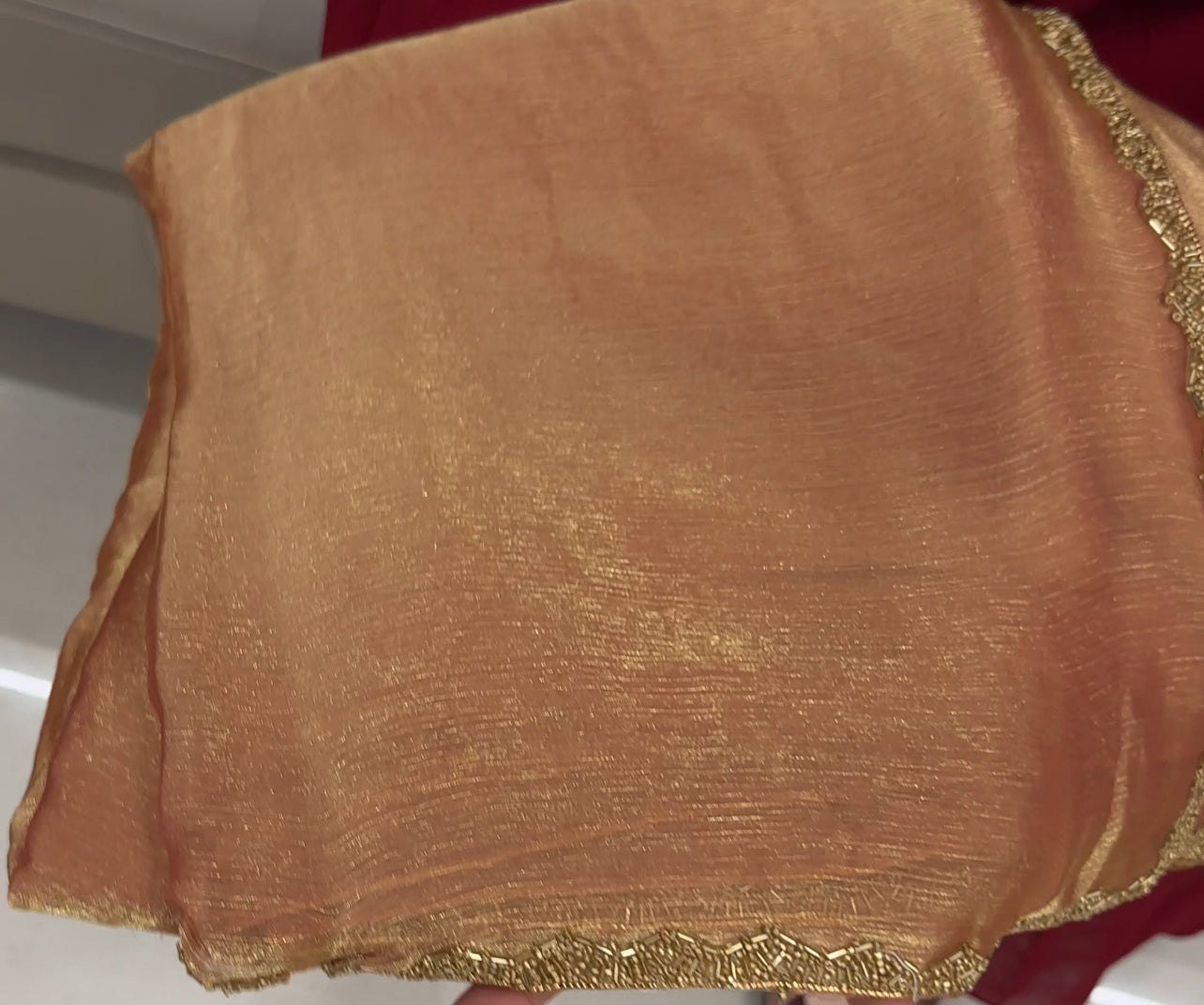 ORGANZA HAND WORKED SAREES - IHA 27641