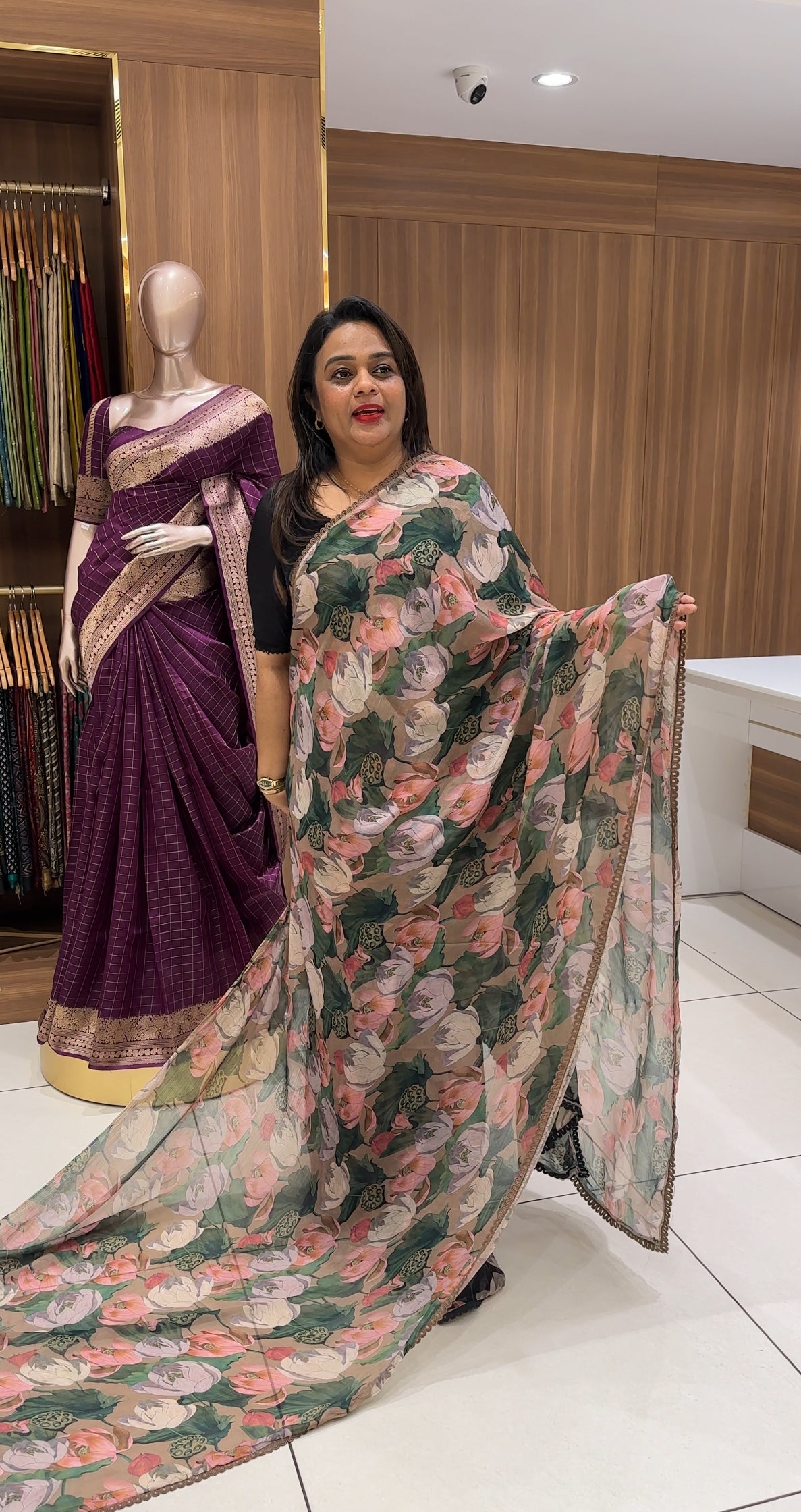 FORWARD MANJU WARRIER SAREES - IHA 24993