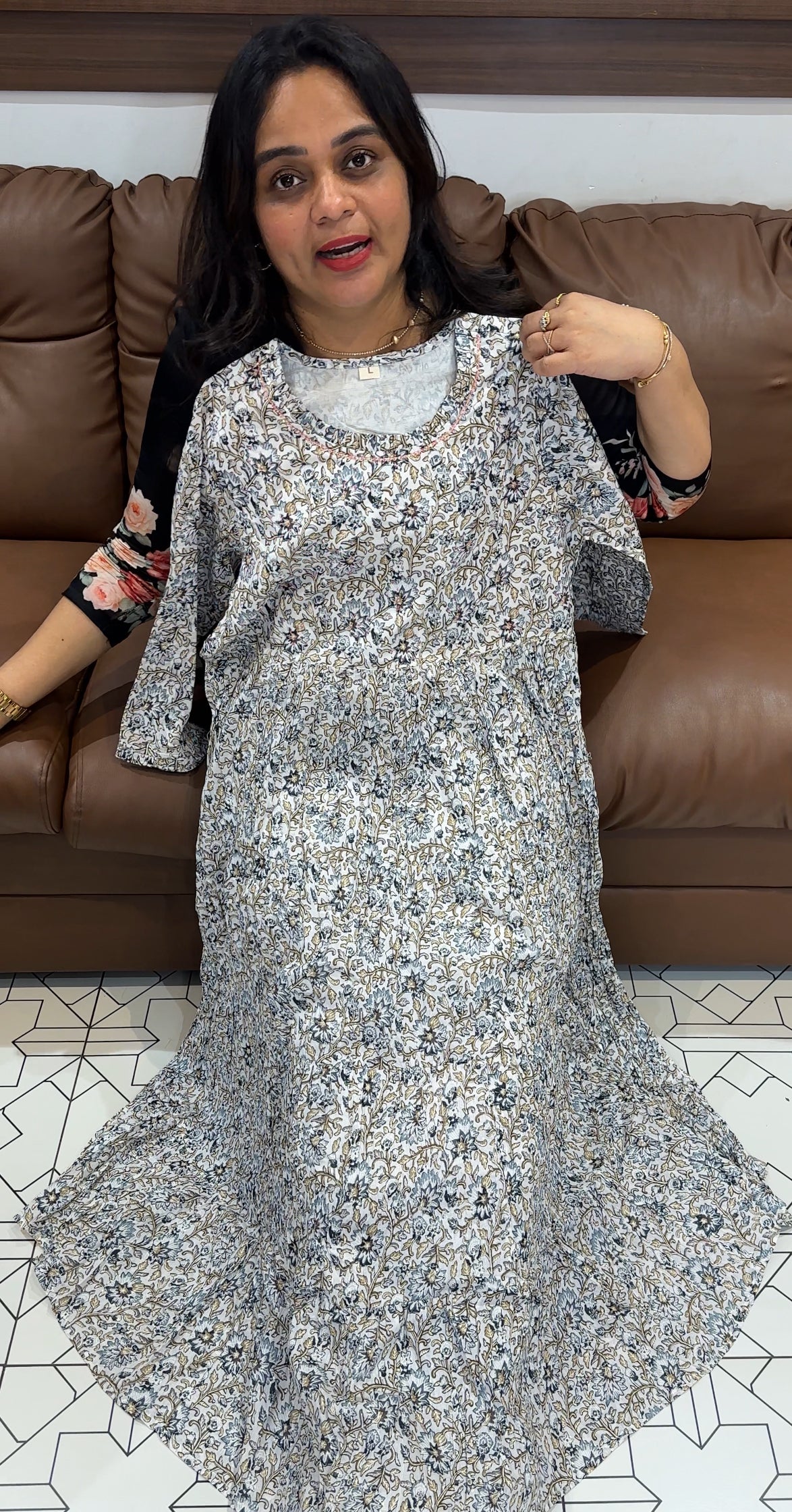 PRINTED COTTON TOPS - IHA 26679