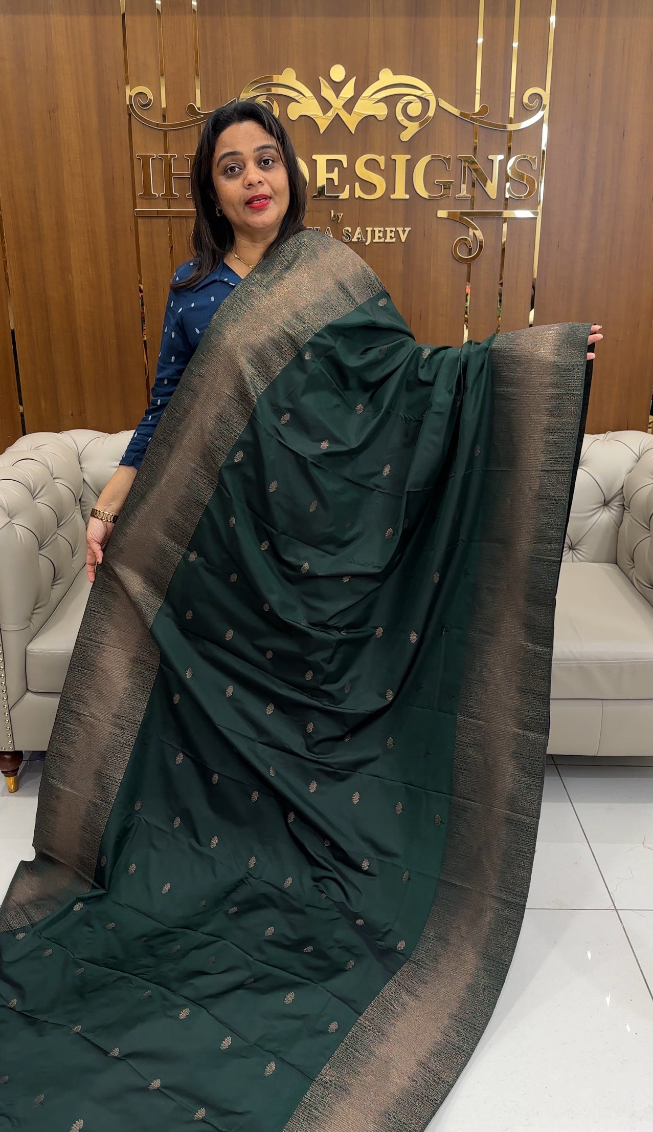 SEMI SILK SAREES - IHA 25235