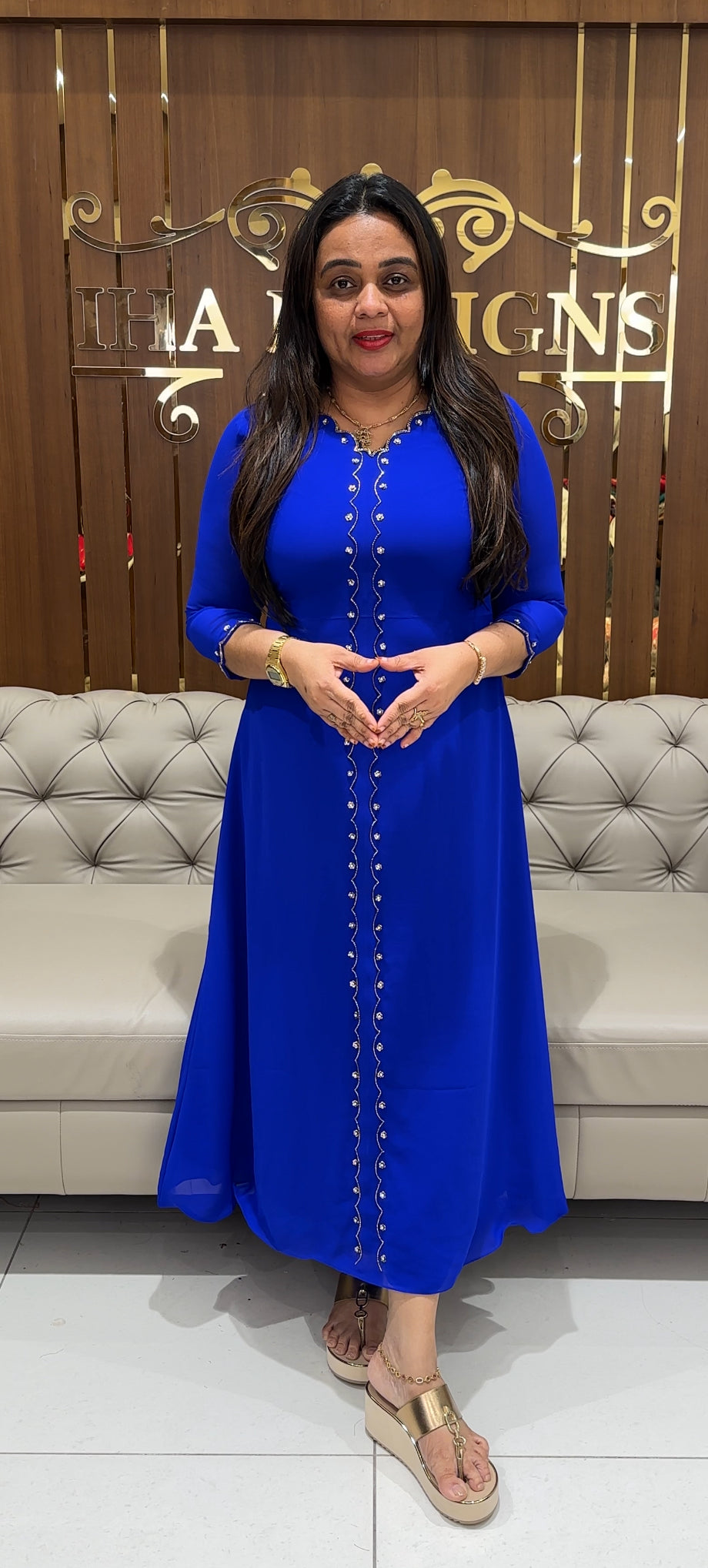 IHA'S IN-HOUSE HAND WORKED UNSTITCHED SALWAR SUITS - IHA 28871