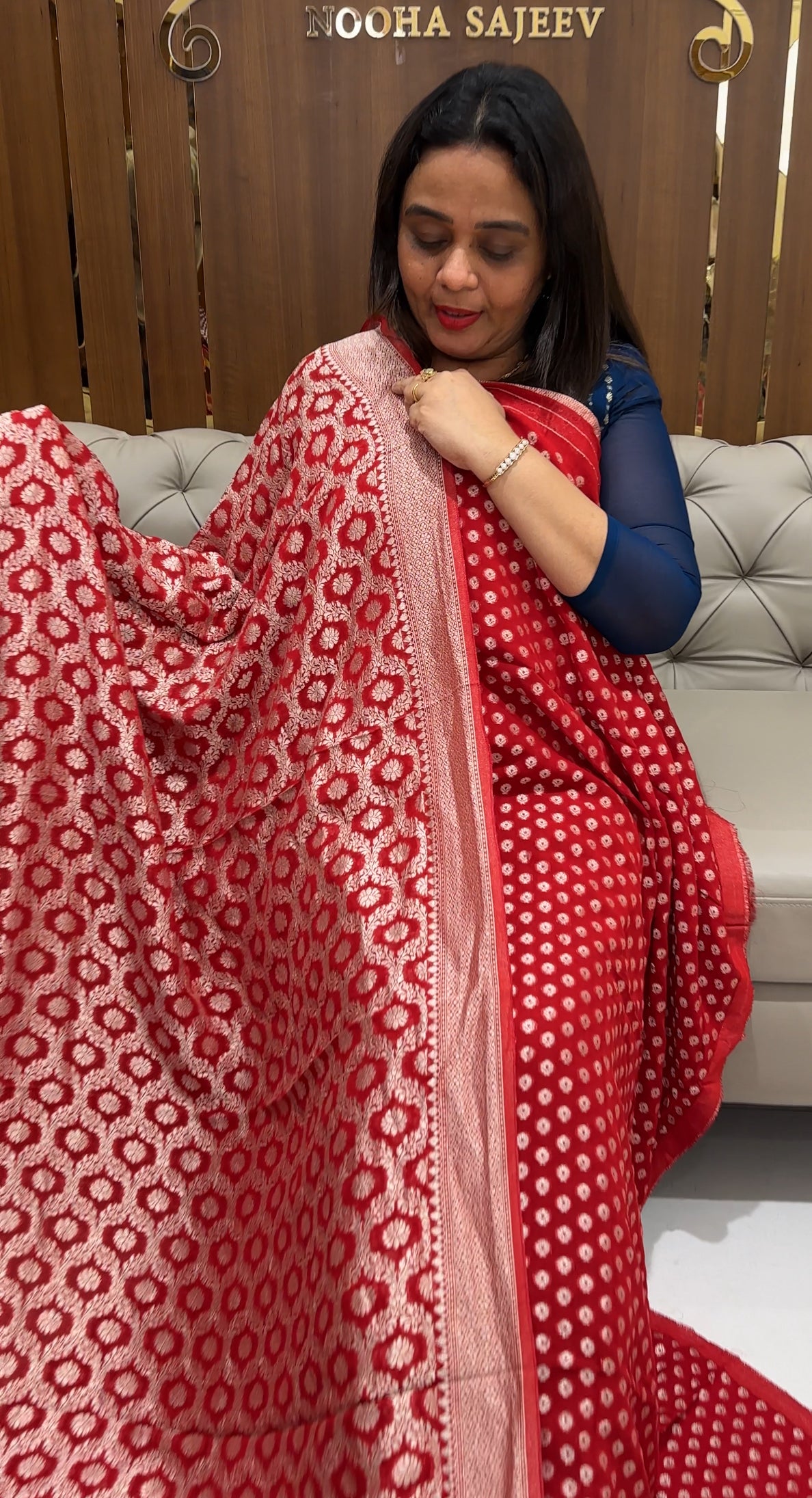VISCOSE GEORGETTE UNSTITCHED SALWAR SUITE SUITE - IHA 23311
