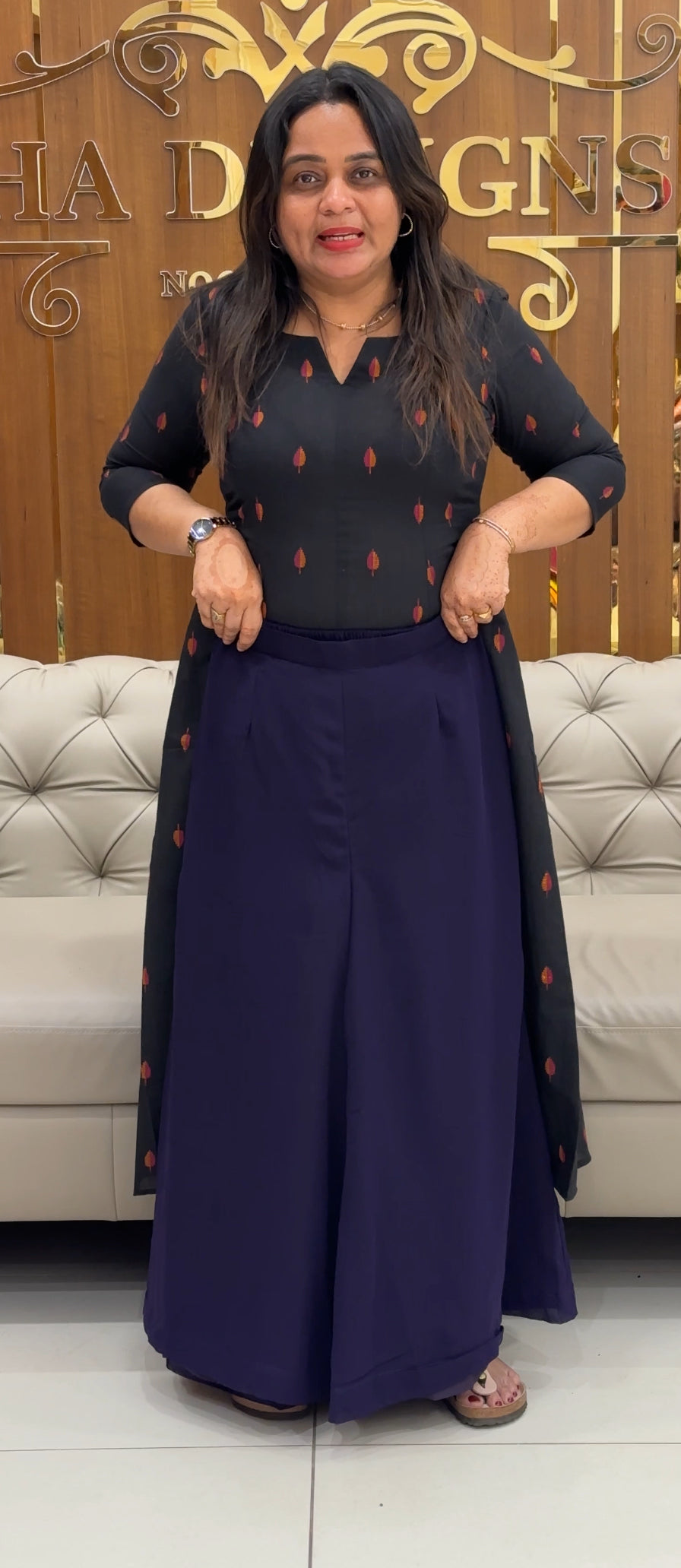 IHA'S IN-HOUSE SKIRT PALAZZO - IHA 27588