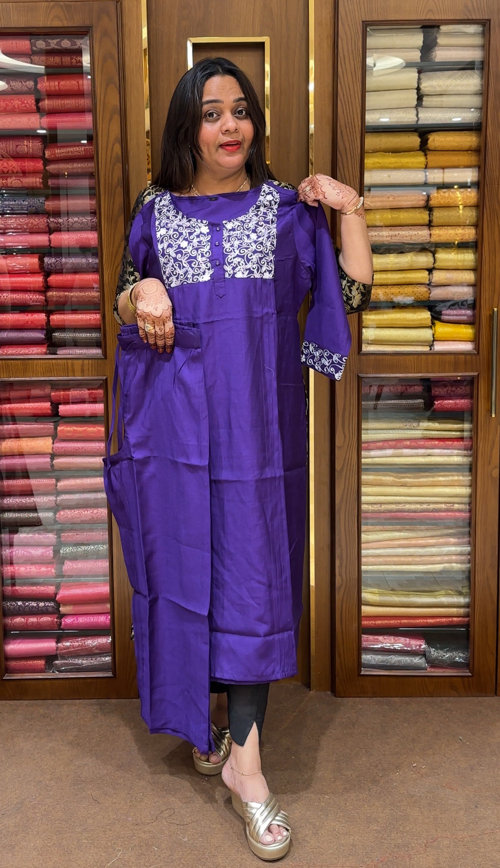 SEMI SILK TOP AND BOTTOM - IHA 23594