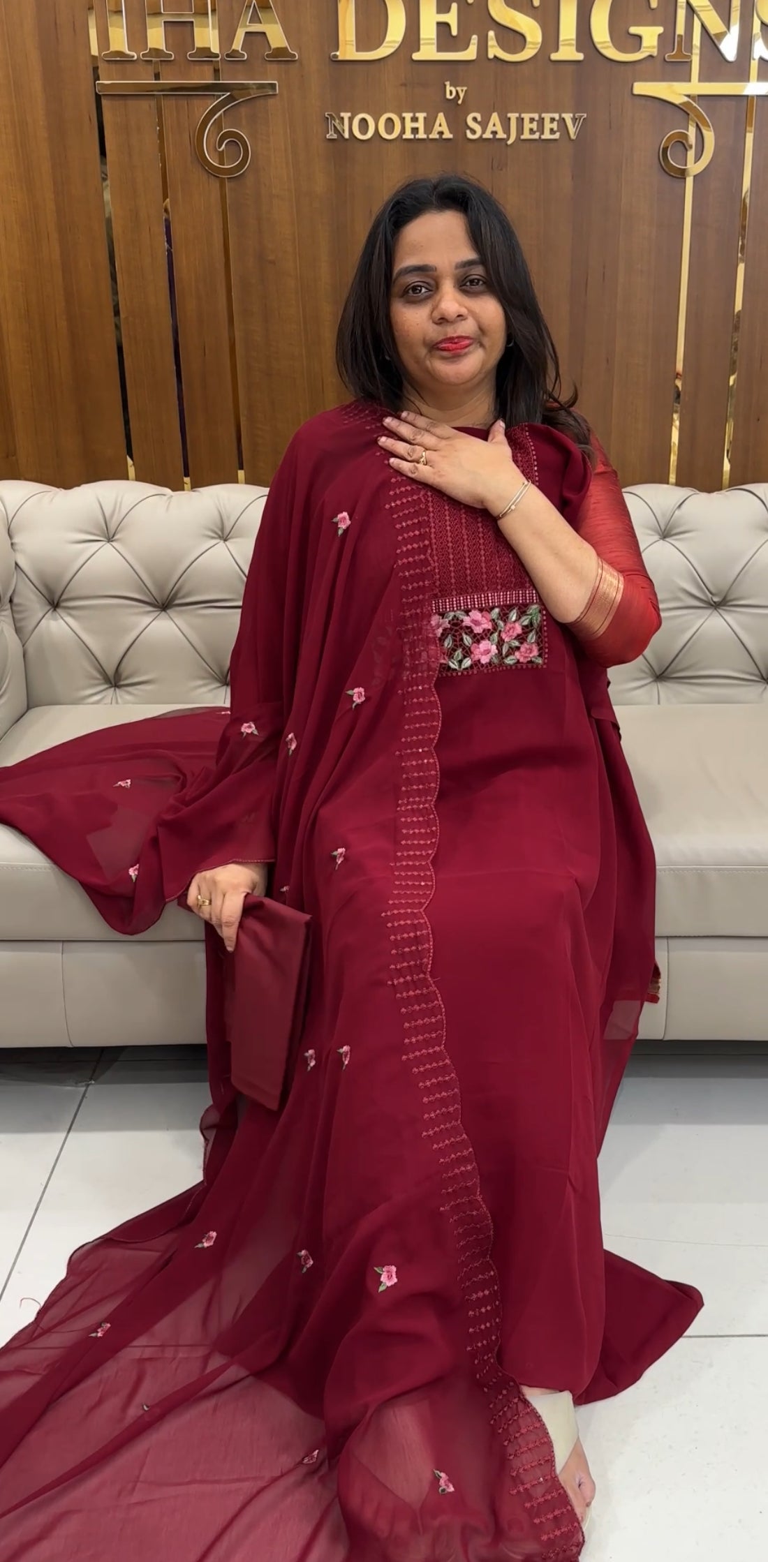 FAUX GEORGETTE UNSTITCHED SALWAR SUITS - IHA 25207