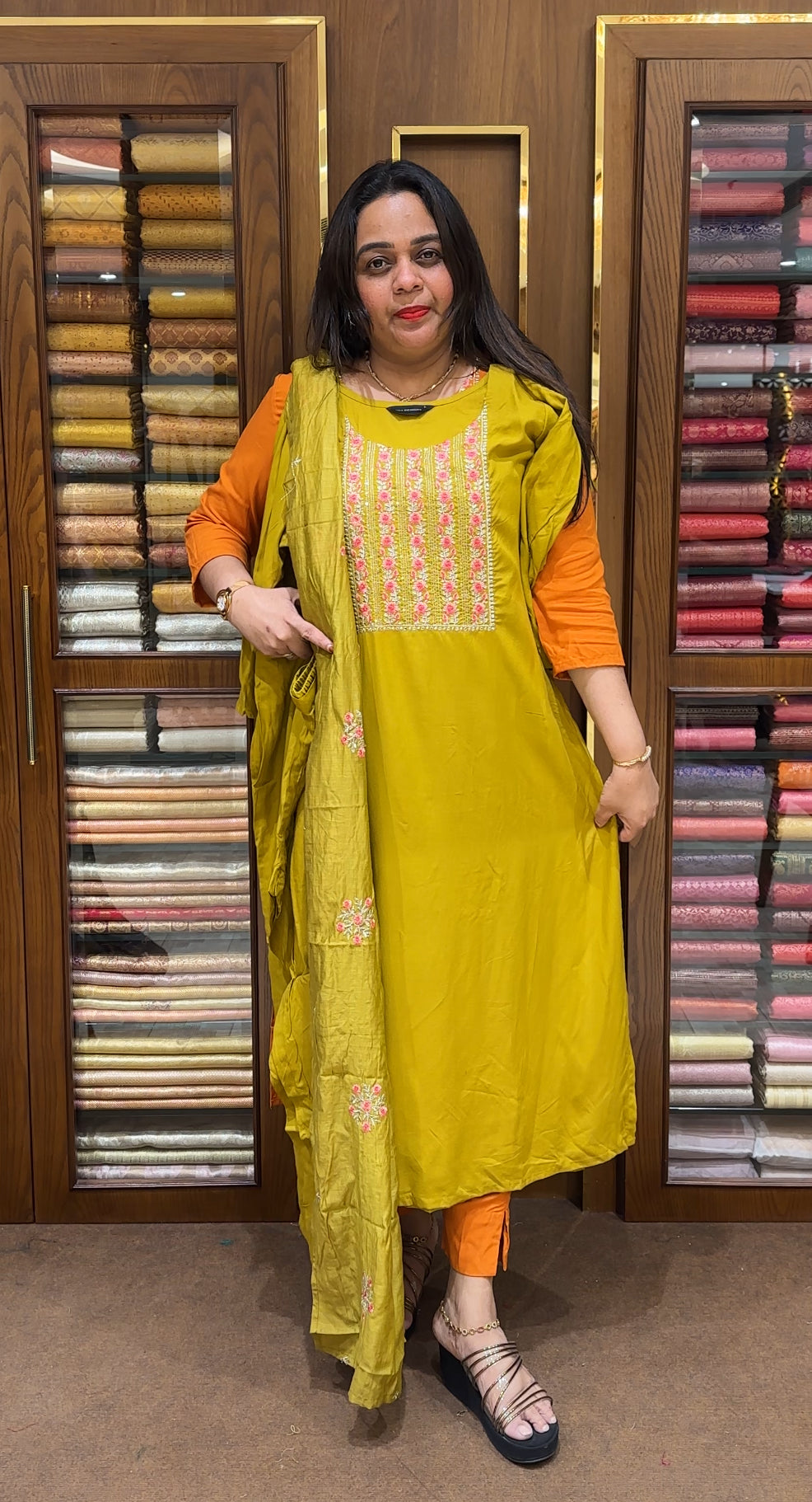 READY TO WEAR TOP, BOTTOM AND DUPATTA - IHA 24039