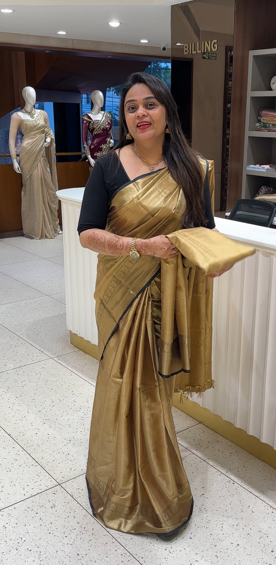 TISSUE SILK SAREES - IHA 24115