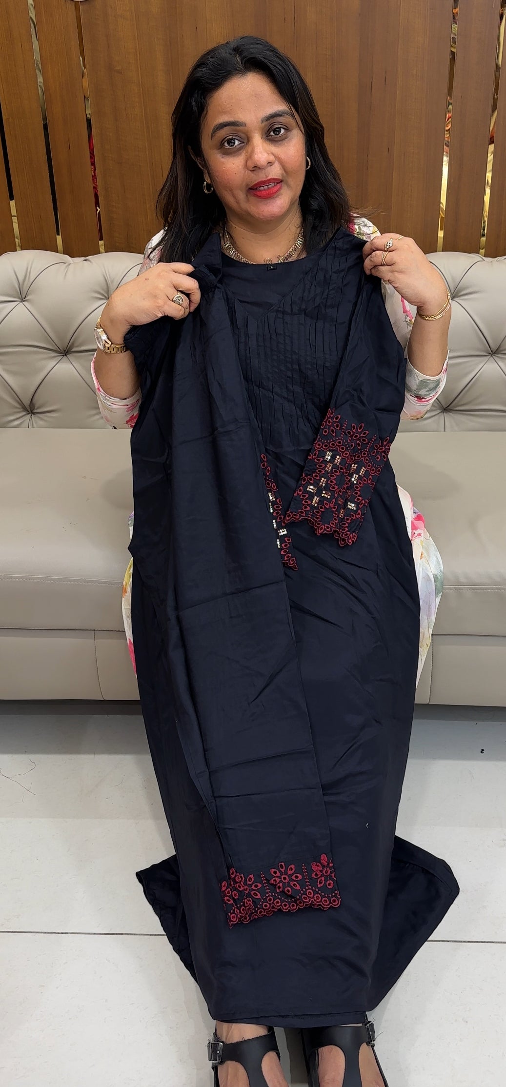 MUSLIN SILK TOP AND BOTTOM - IHA 26124