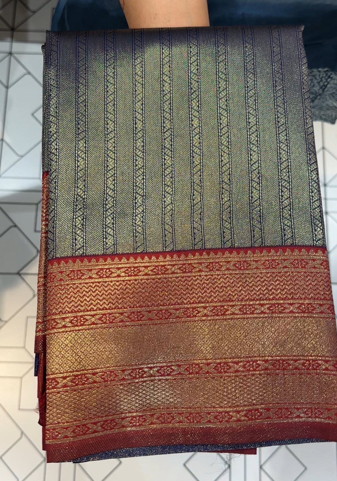 SEMI BROCADE SILK SAREES - IHA 23987