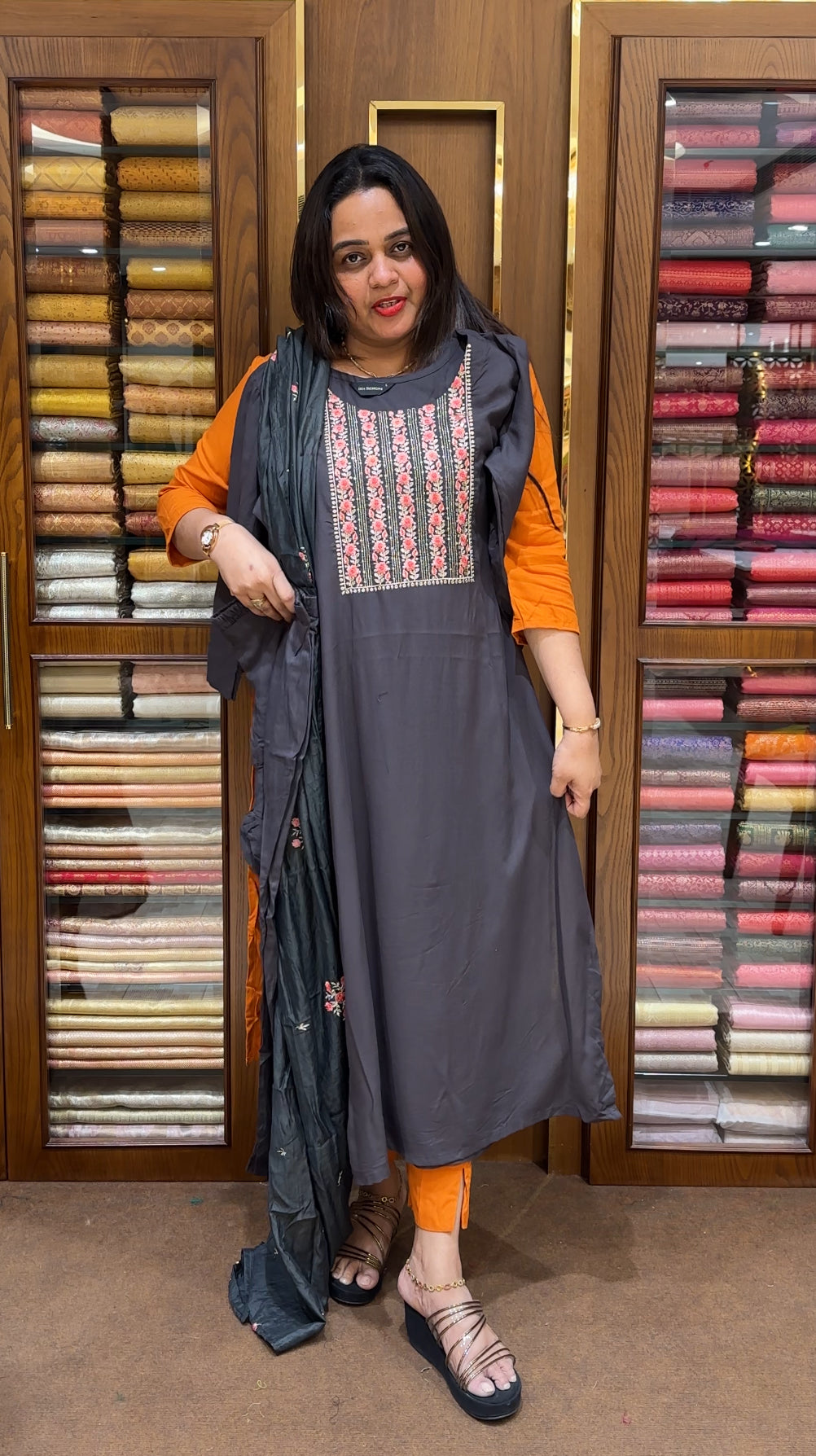 READY TO WEAR TOP, BOTTOM AND DUPATTA - IHA 24039