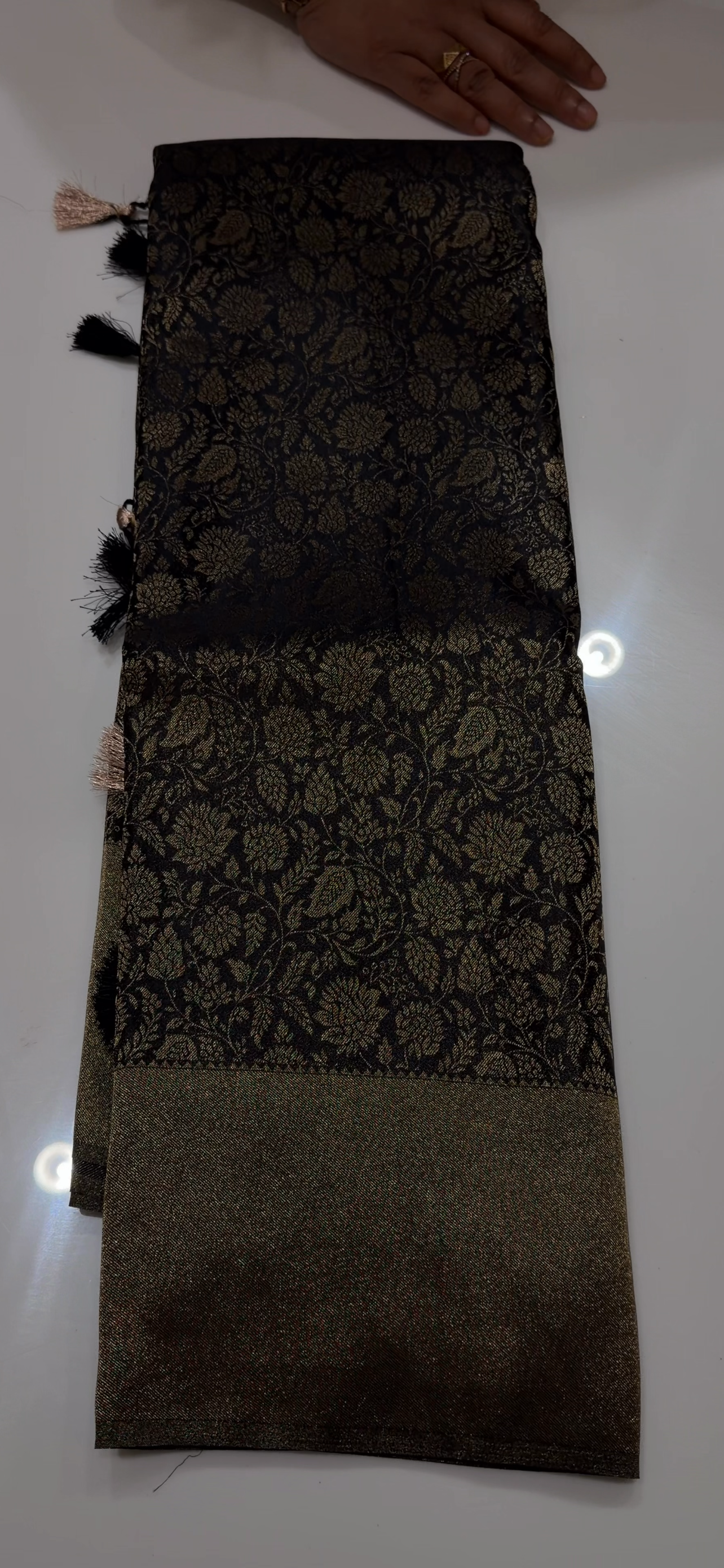 SEMI BROCADE SAREES - IHA 34536
