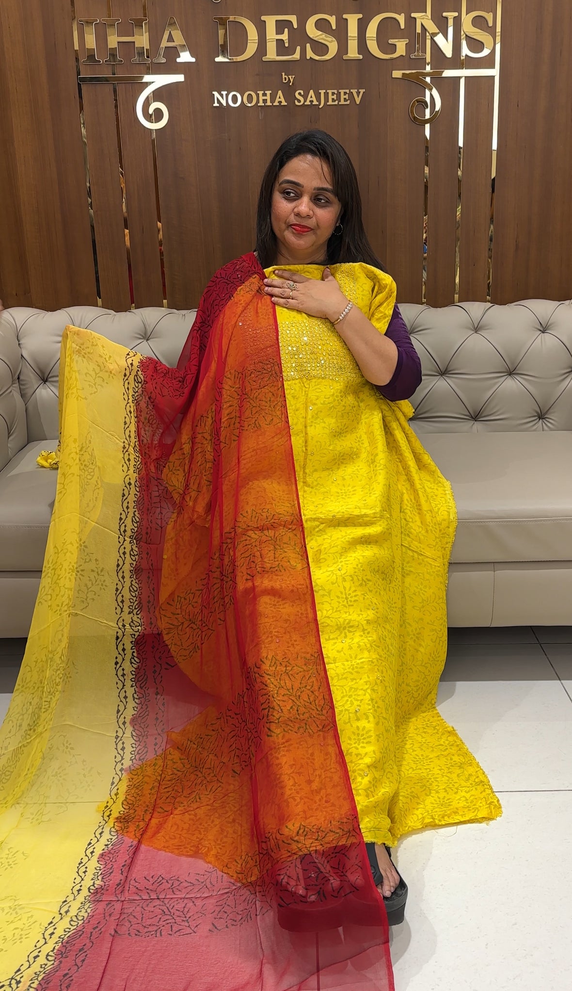 RAW SILK UNSTITCHED SALWAR SUITS - IHA 23441